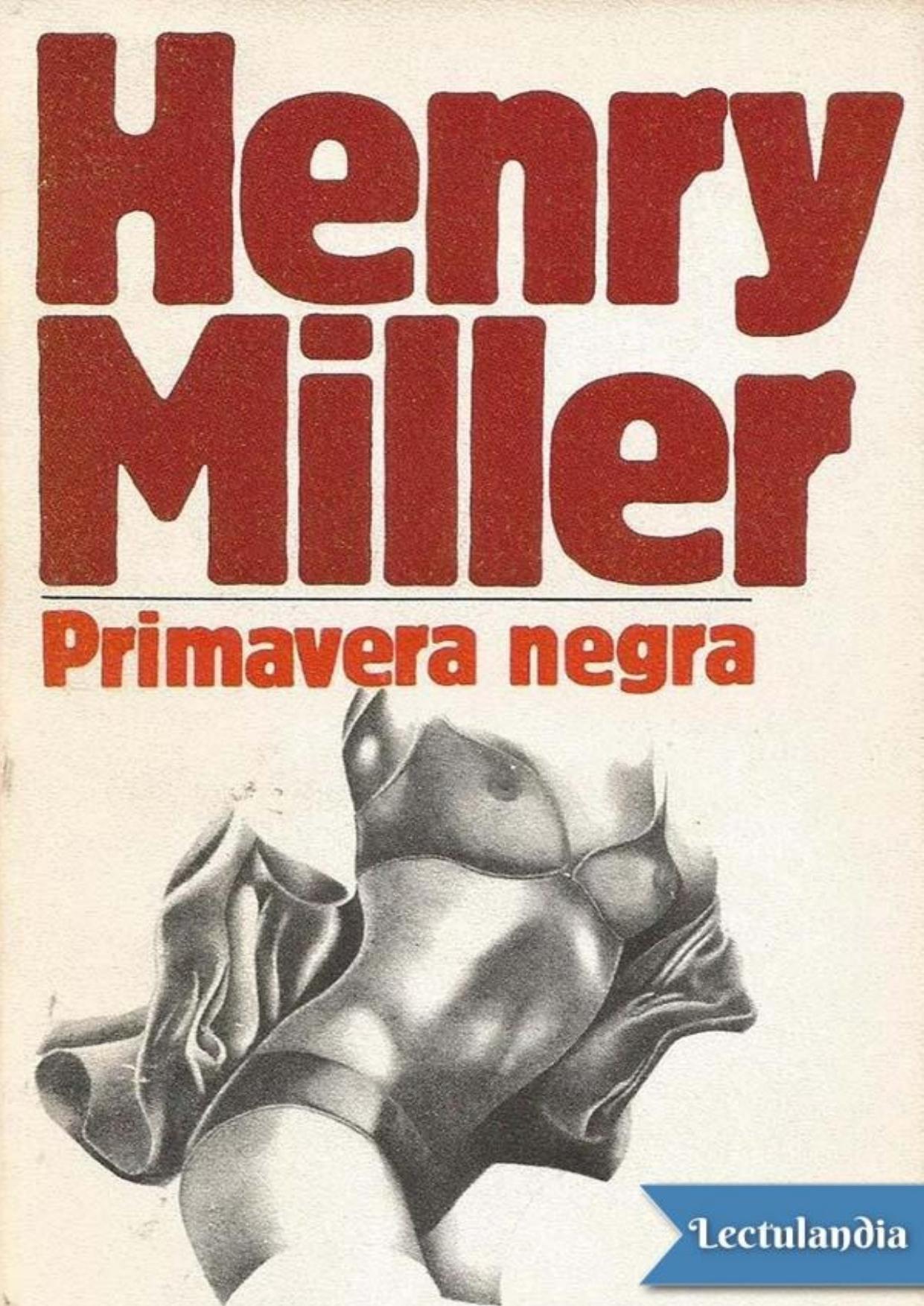 Primavera negra de Henry Miller, portada del libro