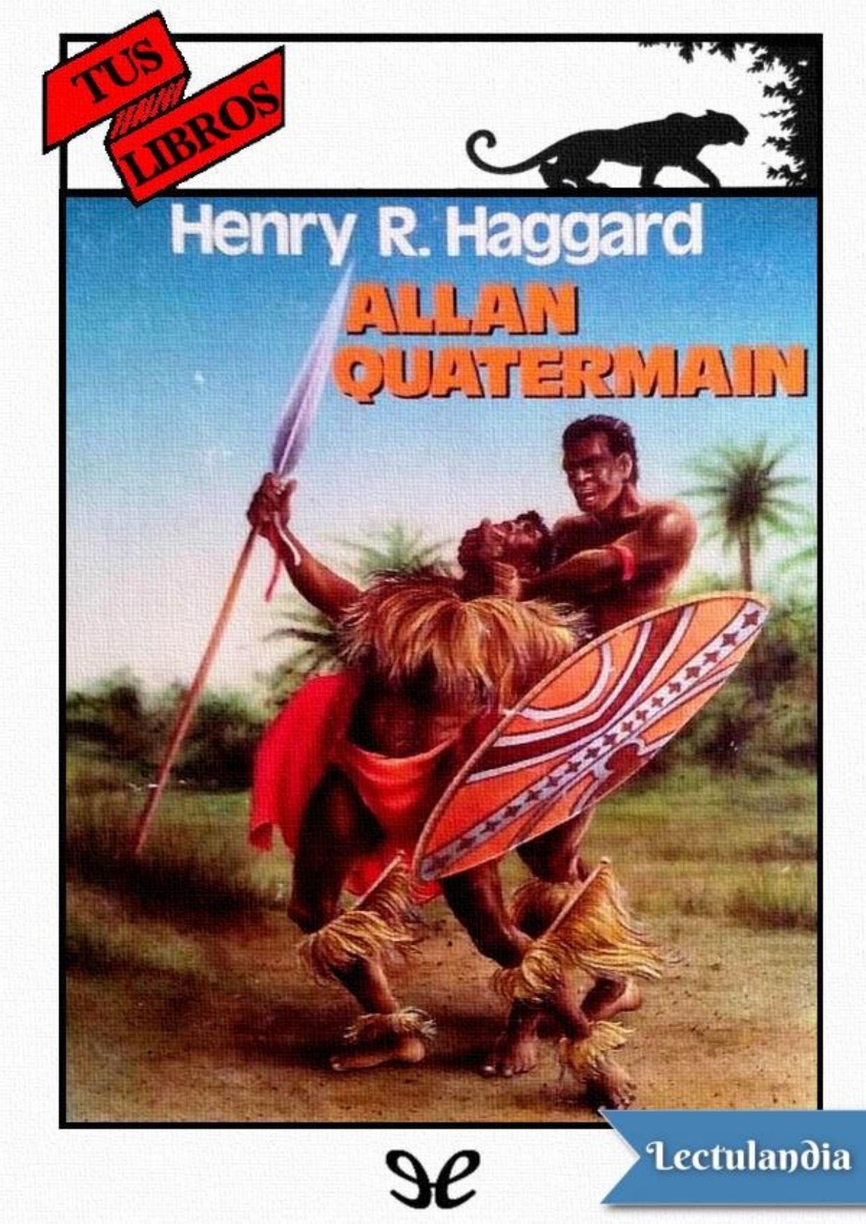 Allan Quatermain de Henry Rider Haggard, portada del libro