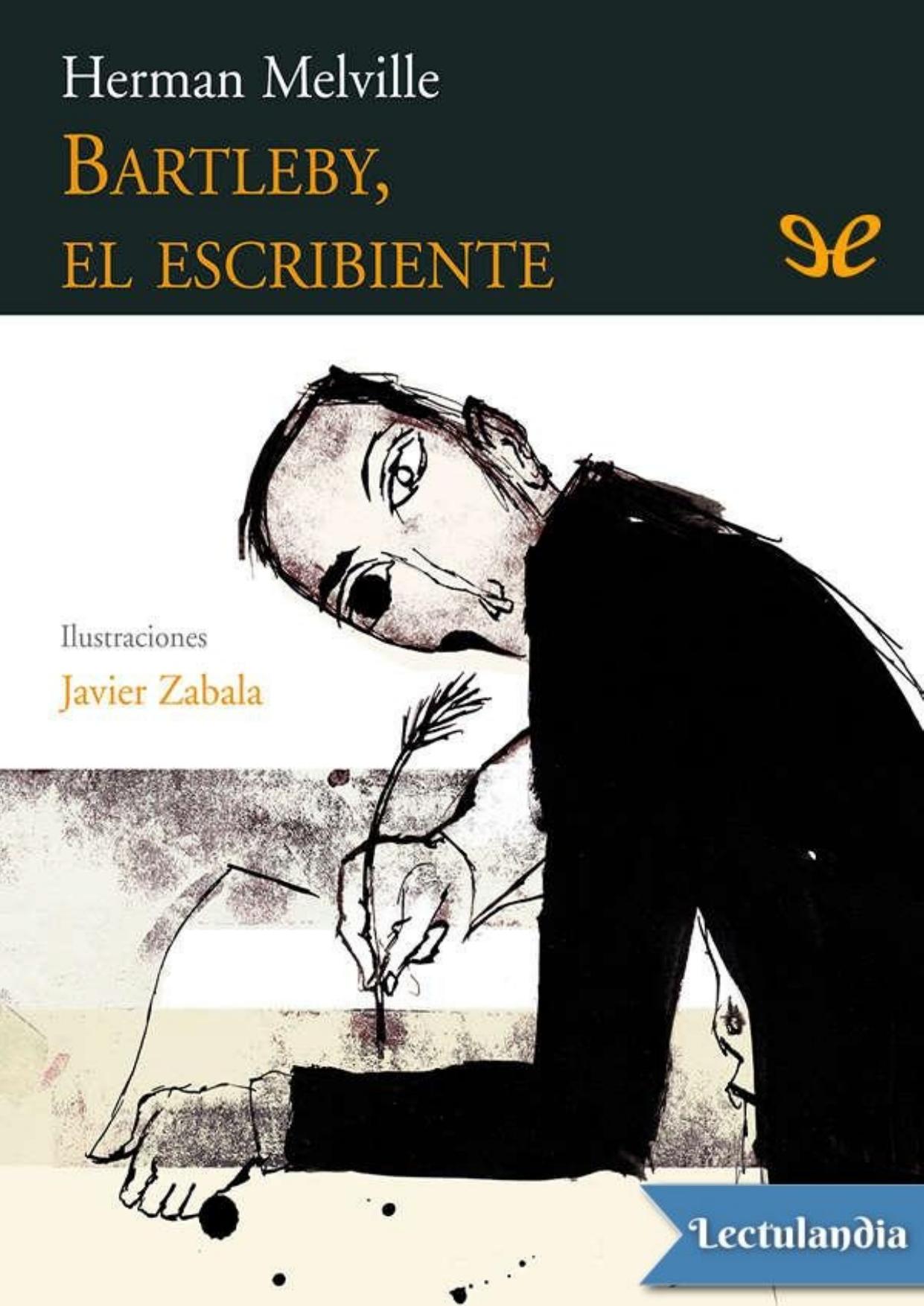 Bartleby, el escribiente de Herman Melville, portada del libro