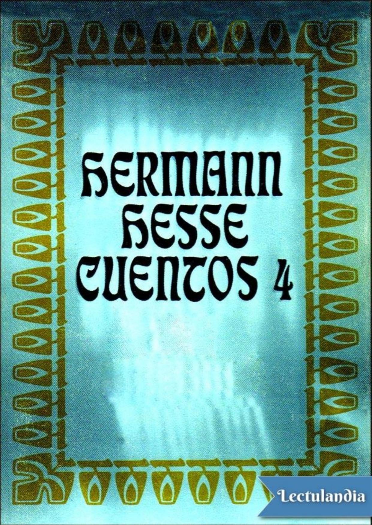 Cuentos, 4 de Hermann Hesse, portada del libro