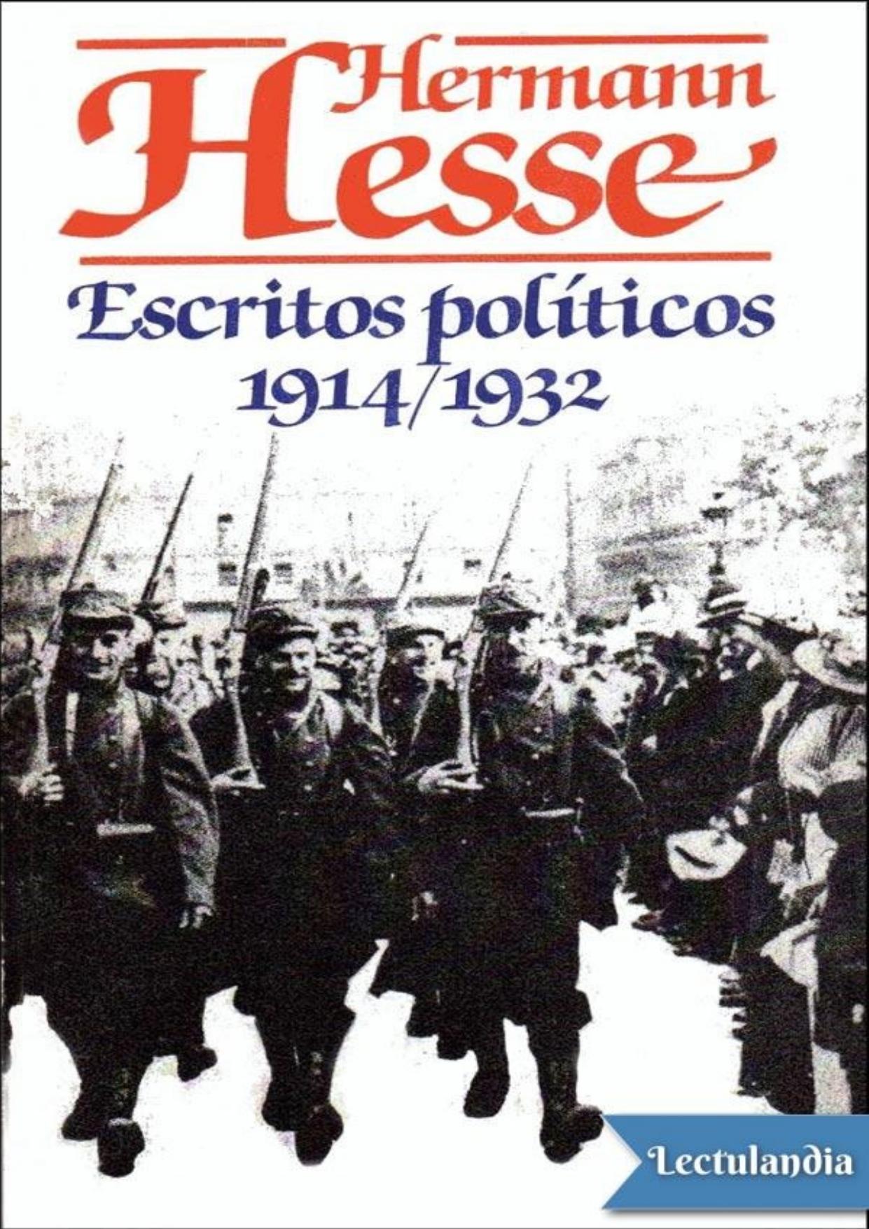 Escritos políticos, 1914-1932 de Hermann Hesse, portada del libro