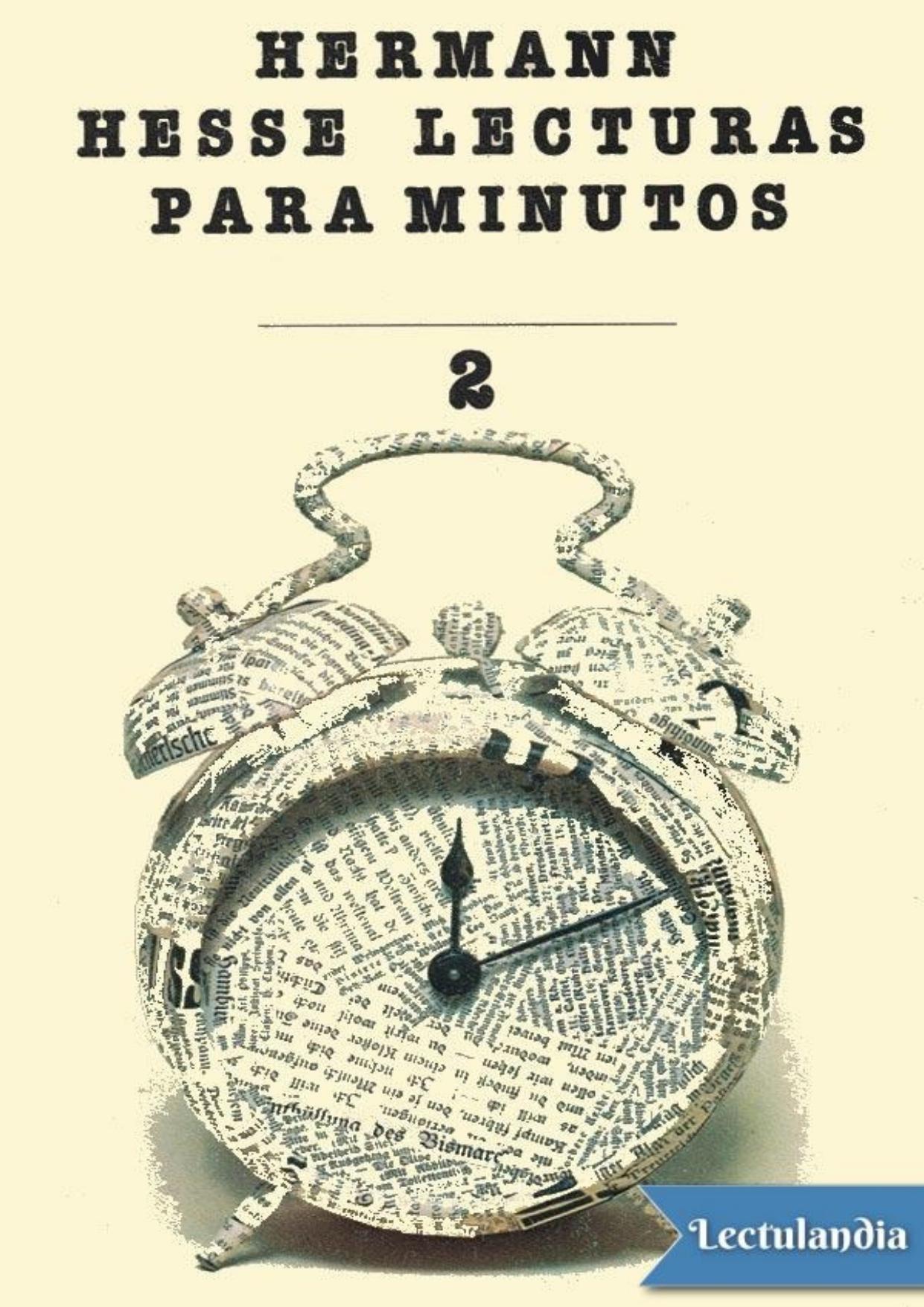 Lecturas para minutos, 2 de Hermann Hesse, portada del libro