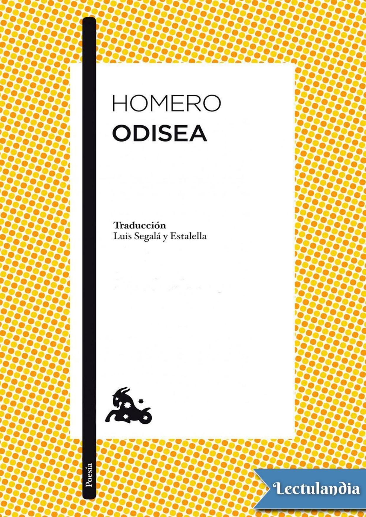 La Odisea de Homero, portada del libro