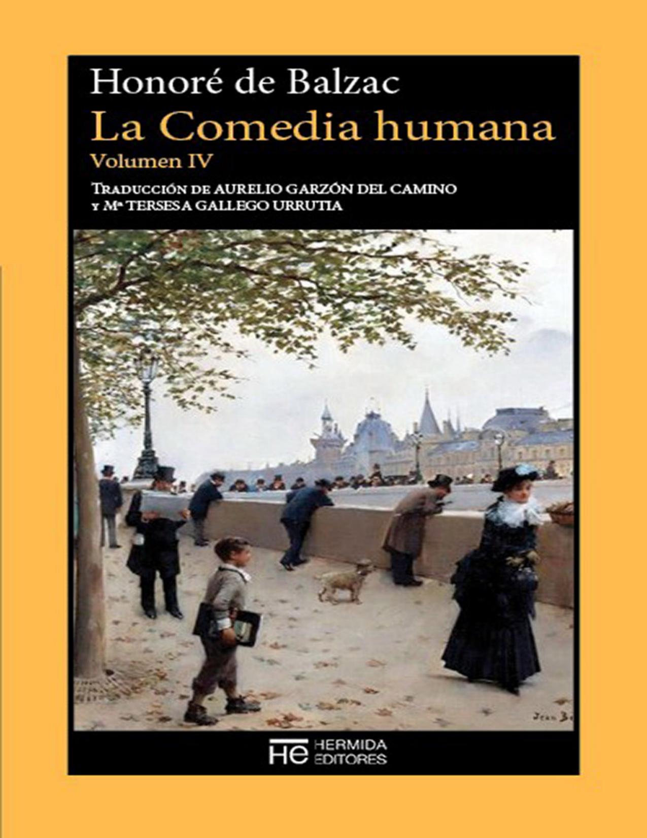 La Comedia humana. Volumen IV de Honoré de Balzac, portada del libro
