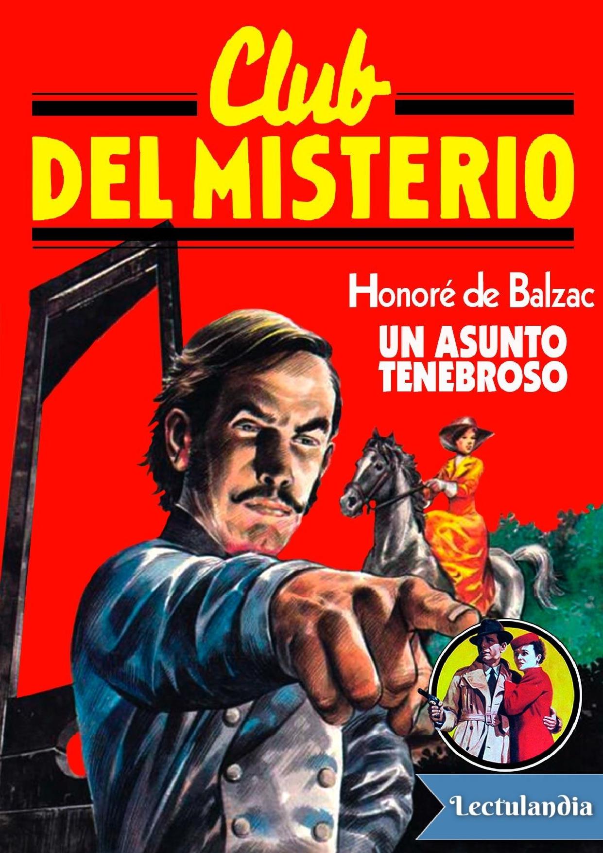Un asunto tenebroso de Honoré de Balzac, portada del libro
