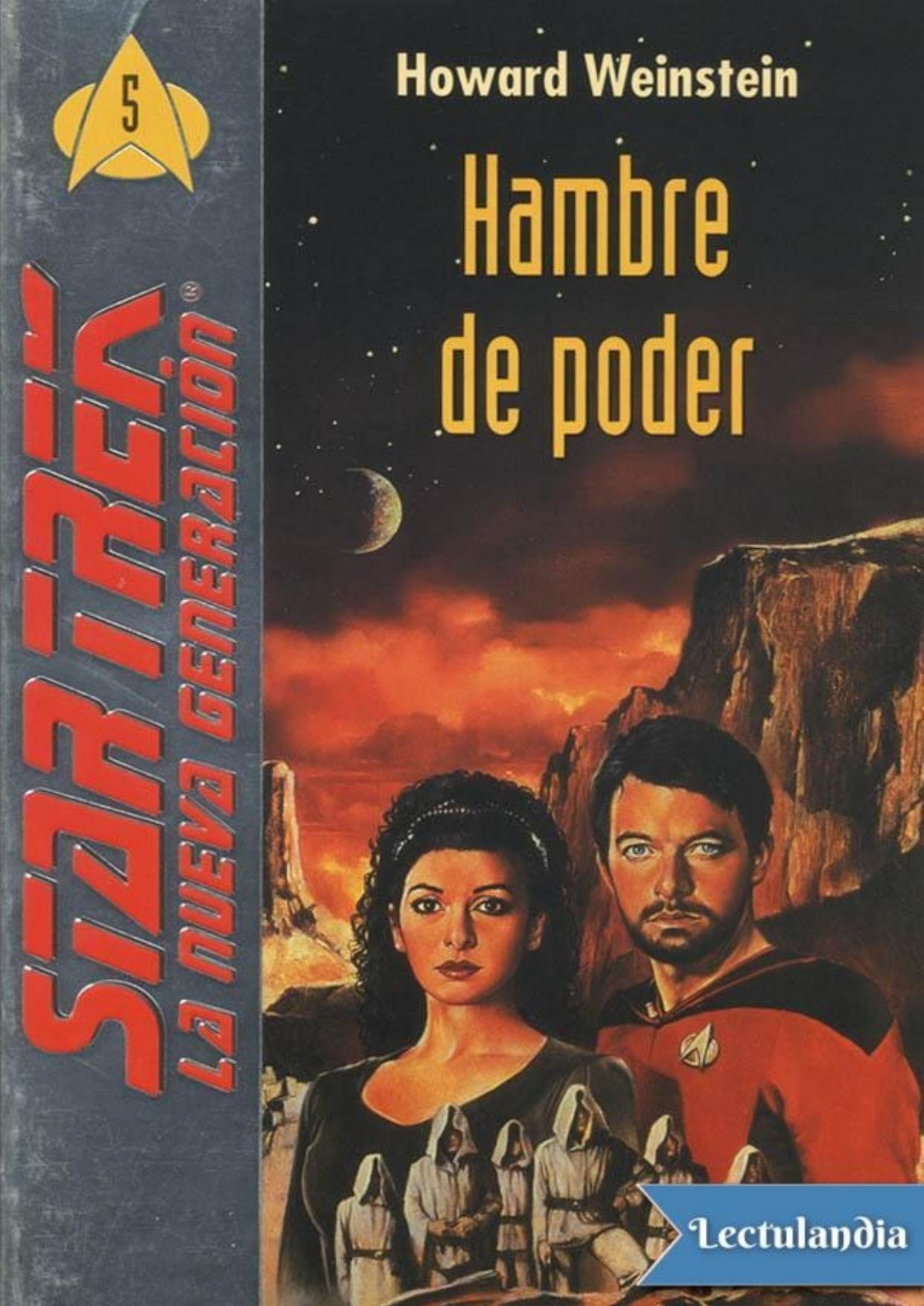 Hambre de poder de Howard Weinstein, portada del libro