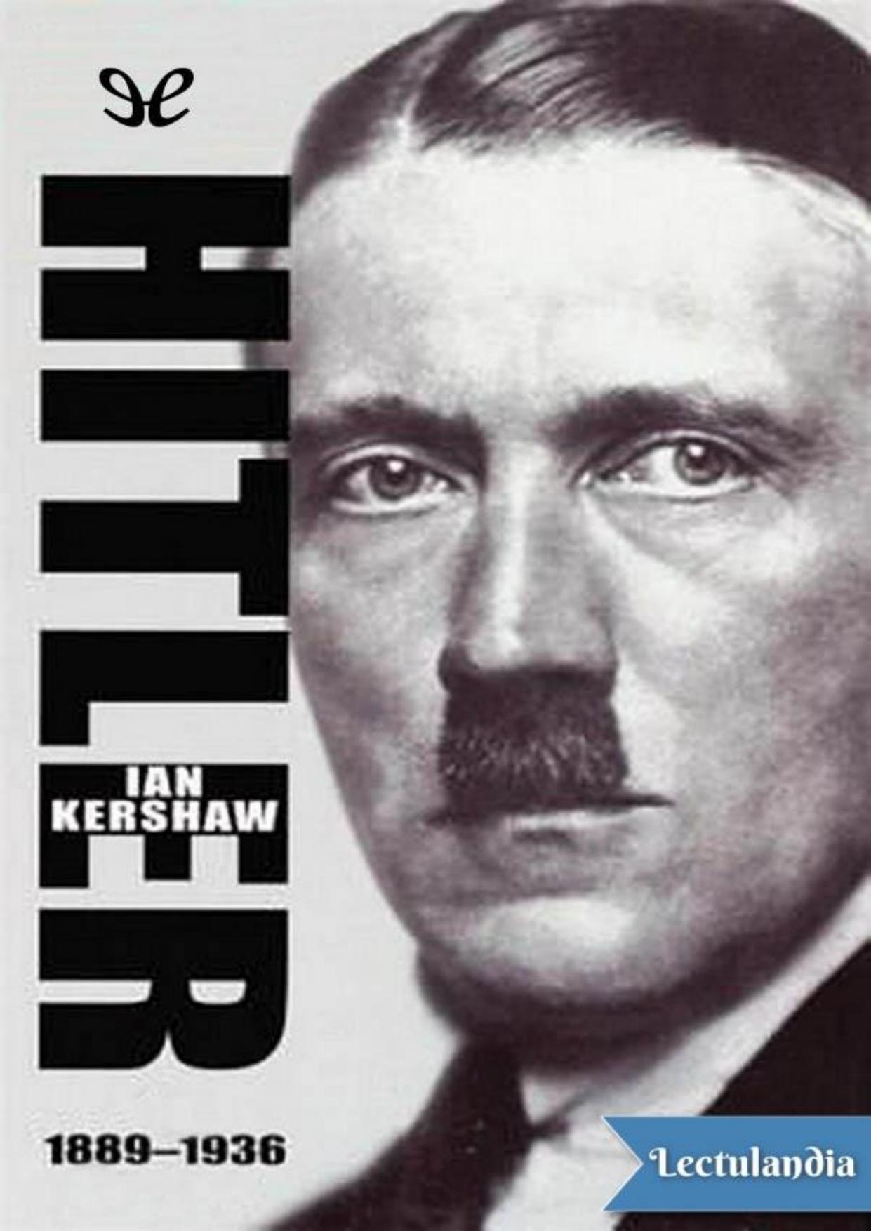 Hitler. 1889-1936 de Ian Kershaw, portada del libro