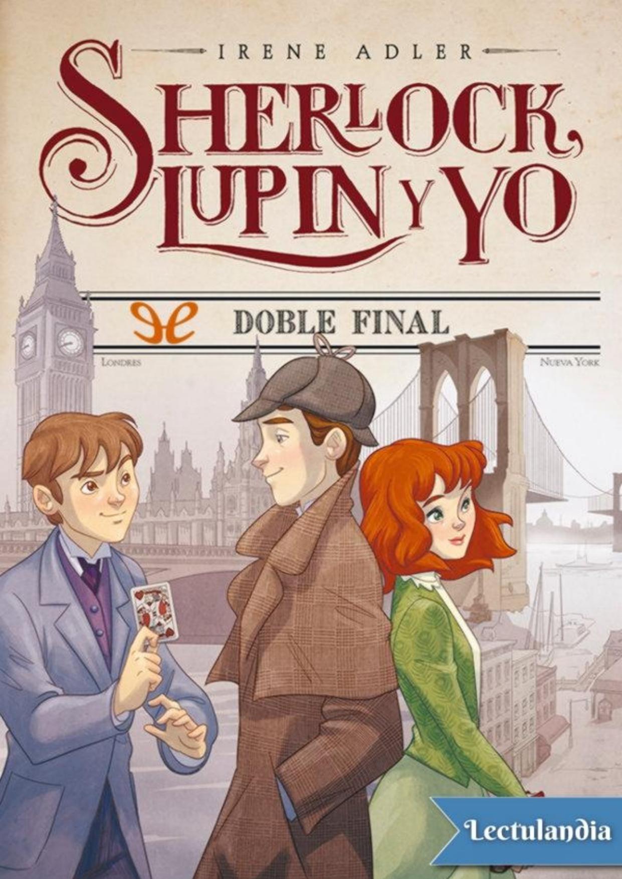 Doble final de Irene Adler, portada del libro