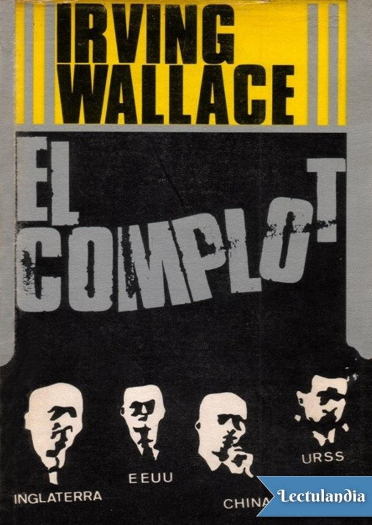 El complot de Irving Wallace, portada del libro