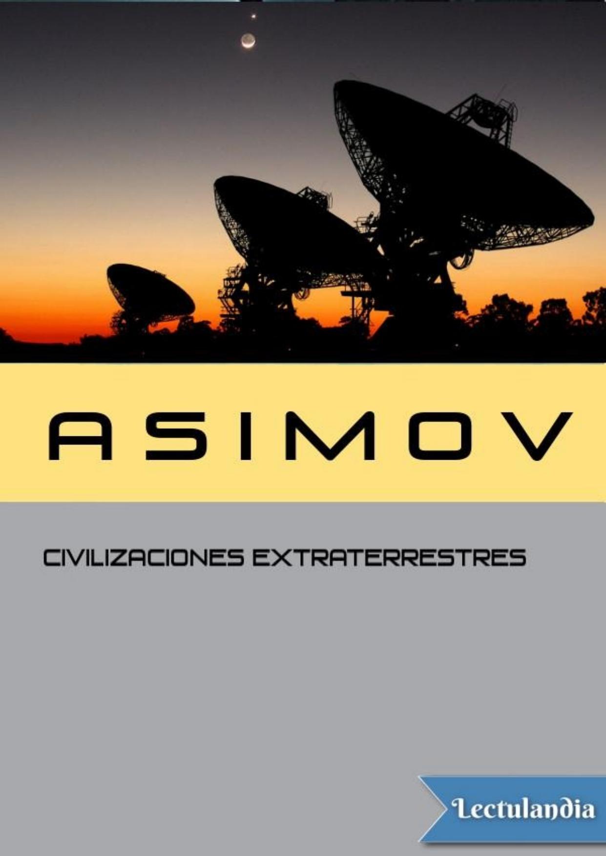 Civilizaciones Extraterrestres de Isaac Asimov, portada del libro