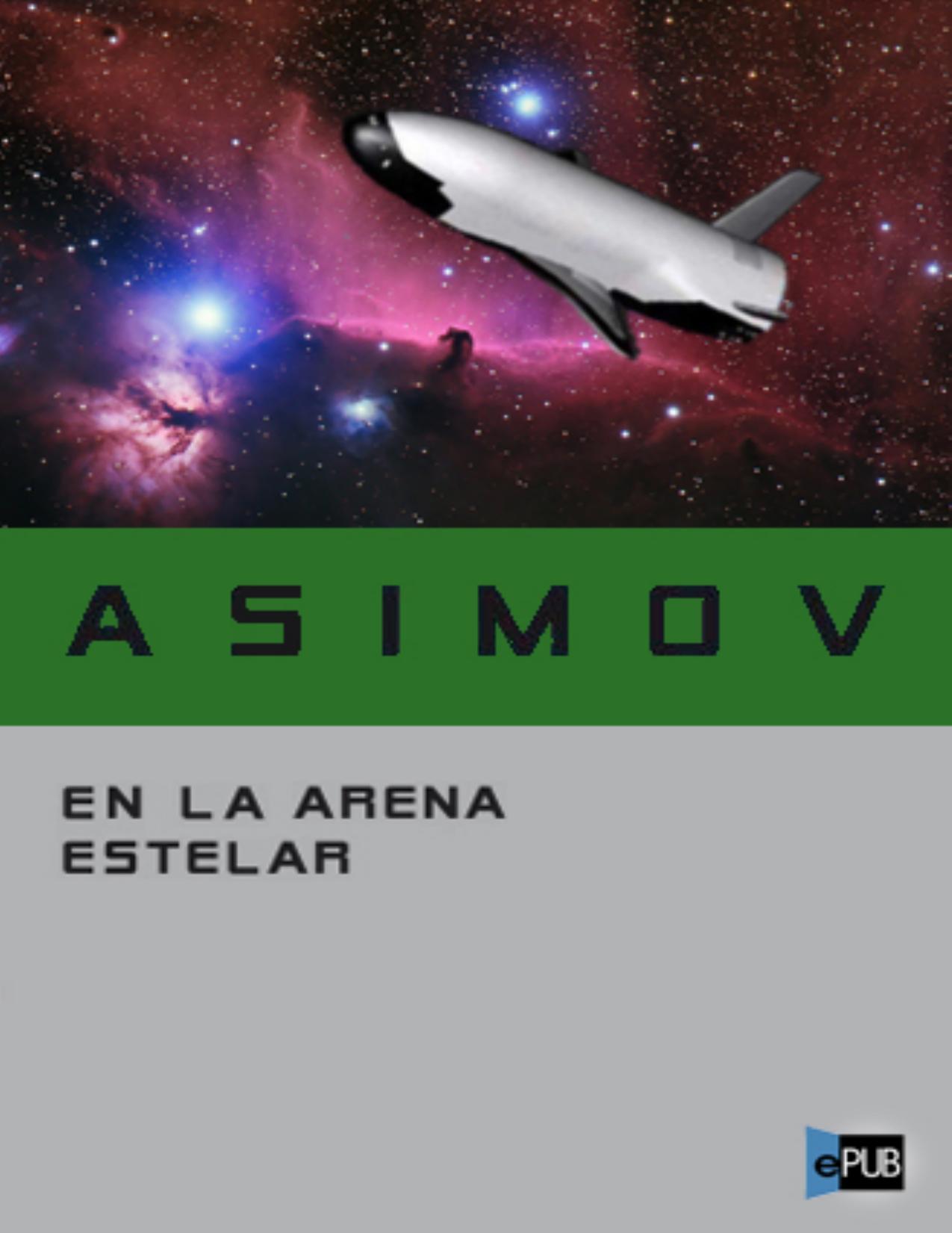 En la arena estelar de Isaac Asimov, portada del libro