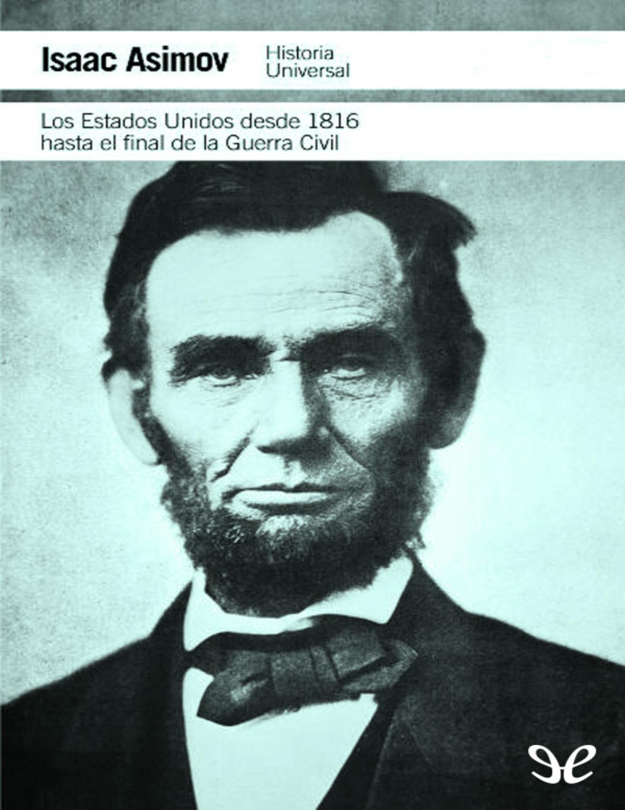 Los Estados Unidos desde 1816 hasta de Isaac Asimov, portada del libro