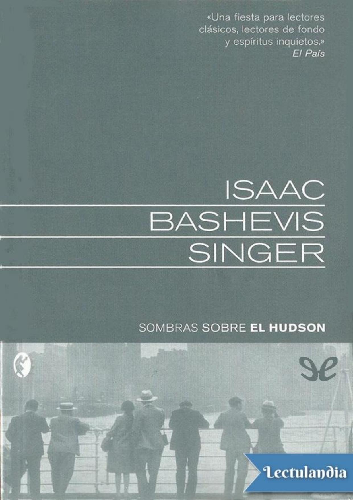 Sombras sobre el Hudson de Isaac Bashevis Singer, portada del libro