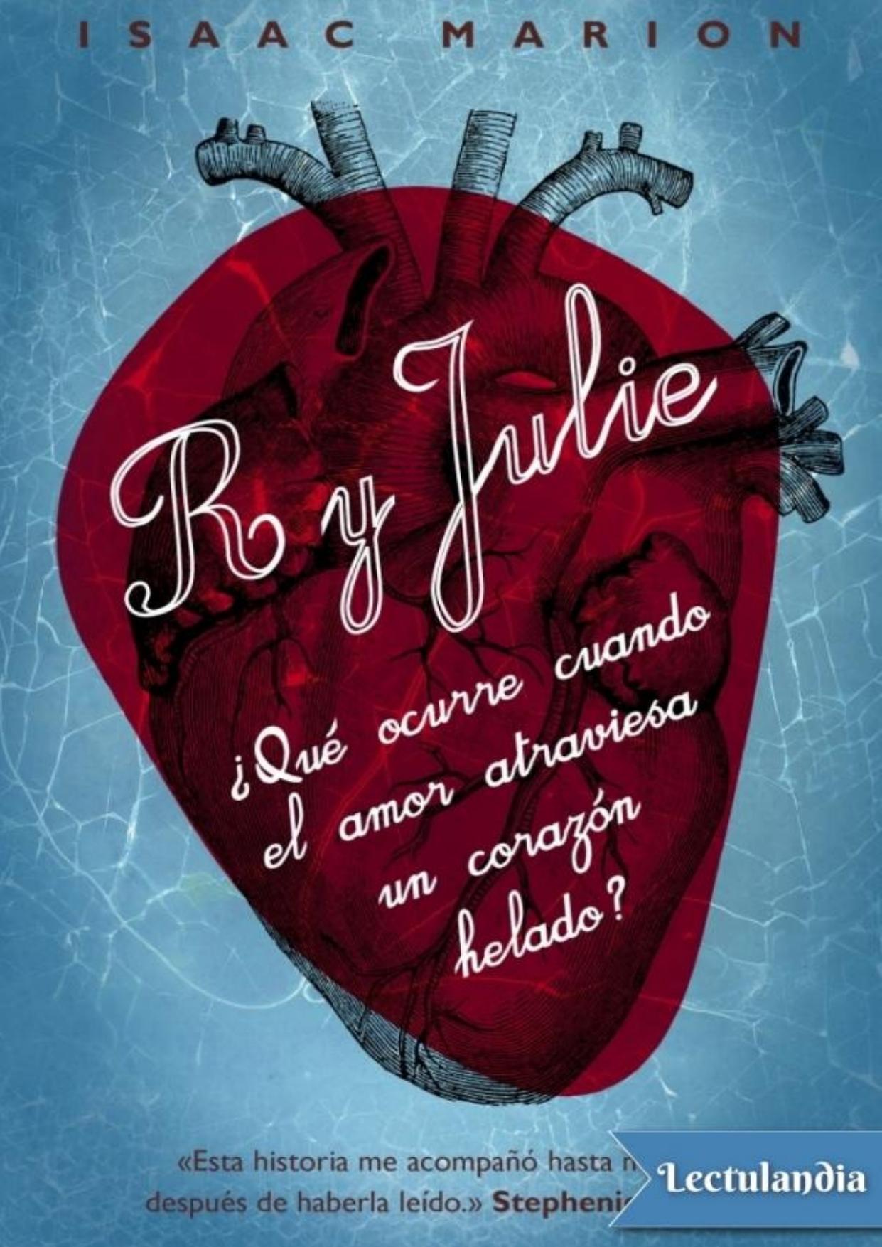 R y Julie de Isaac Marion, portada del libro