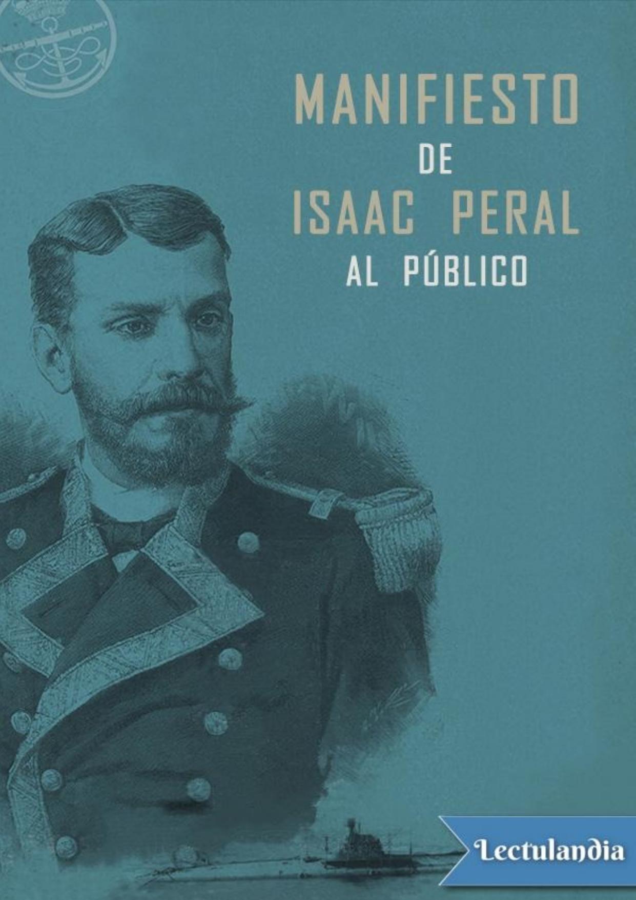 Manifiesto de Isaac Peral al público de Isaac Peral y Caballero, portada del libro