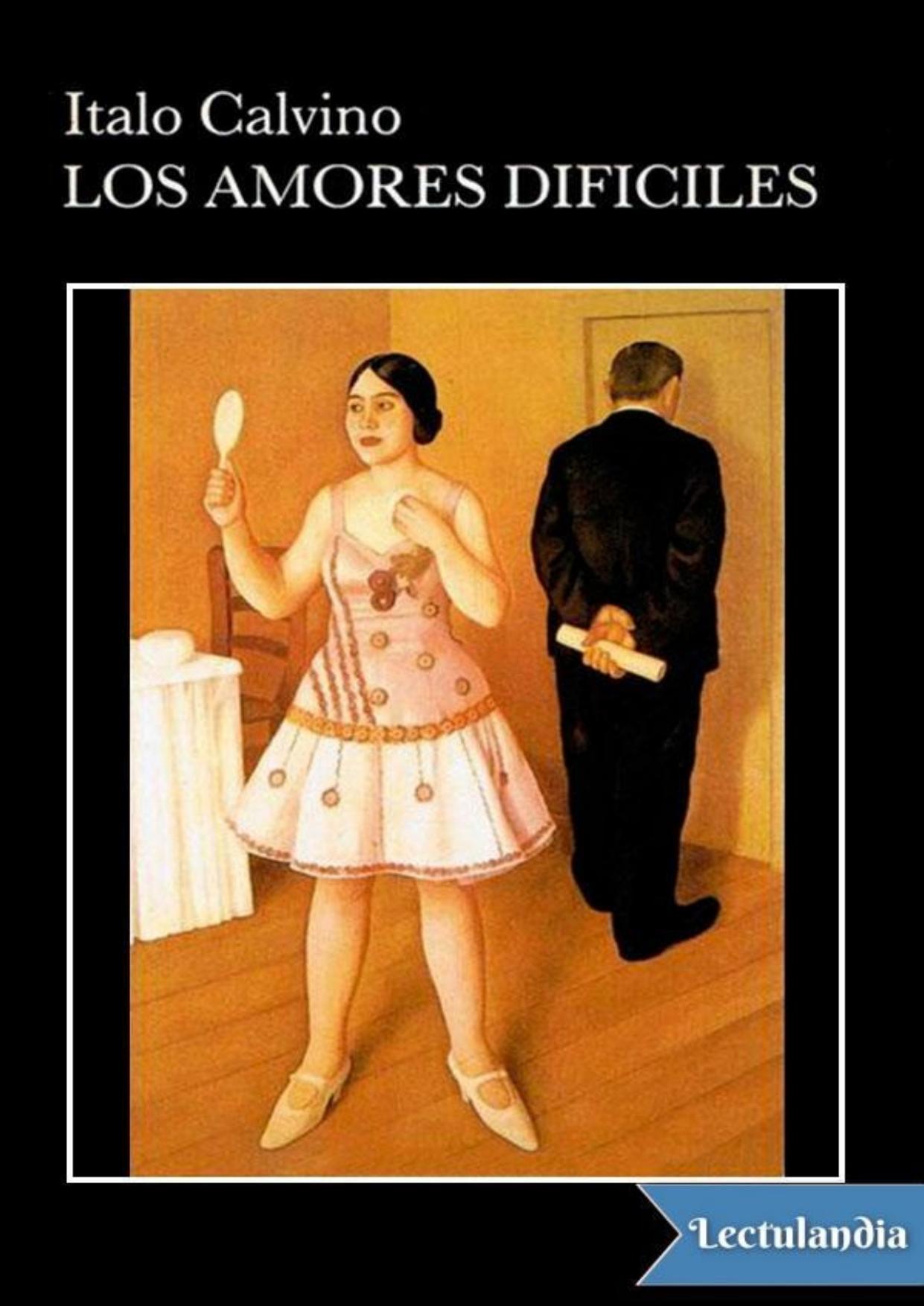Los amores difíciles de Italo Calvino, portada del libro