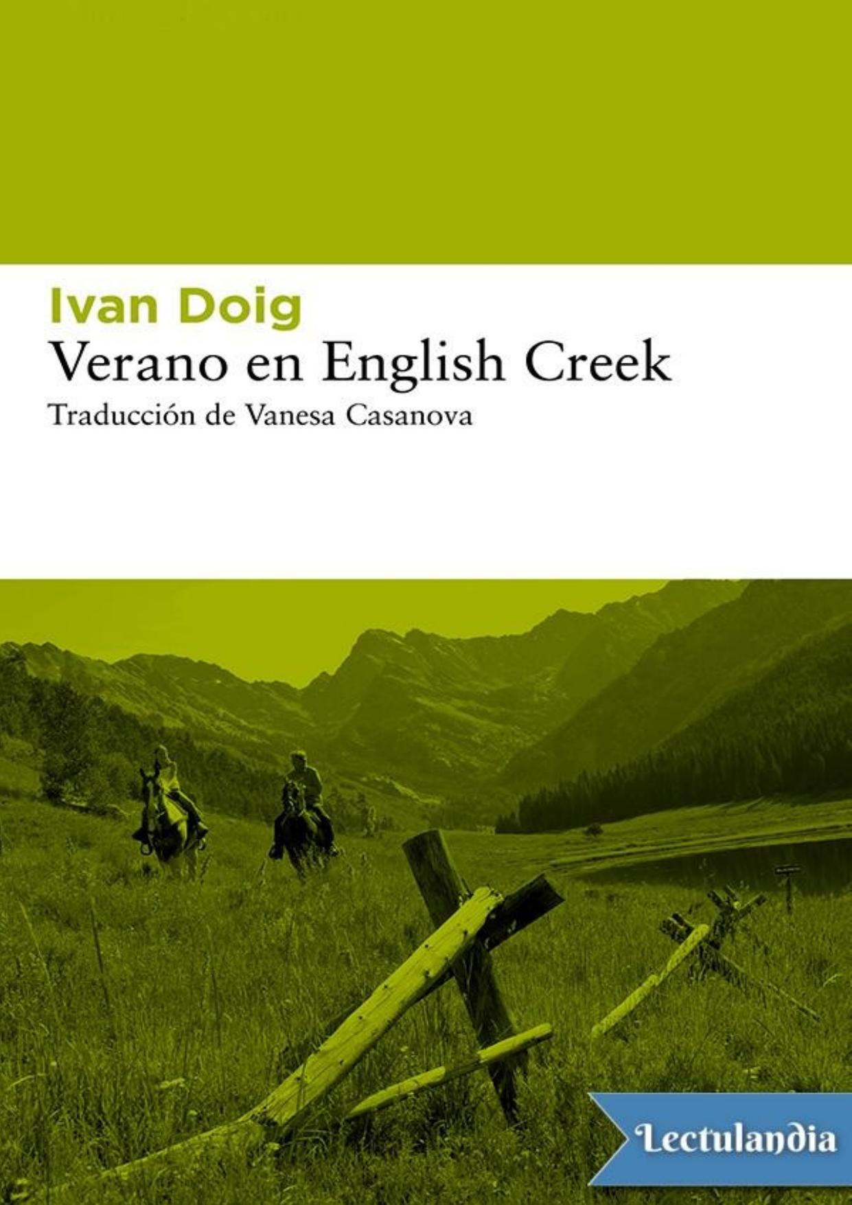 Verano en English Creek de Ivan Doig, portada del libro