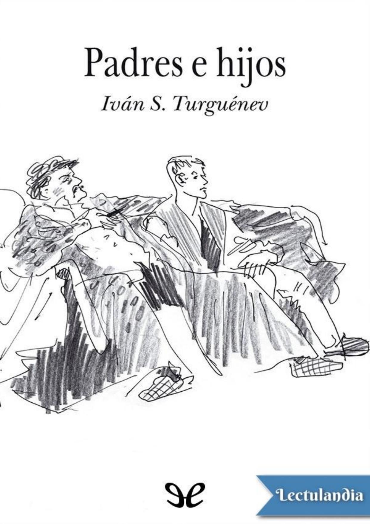 Padres e hijos de Ivan Sergueevich Turguenev, portada del libro