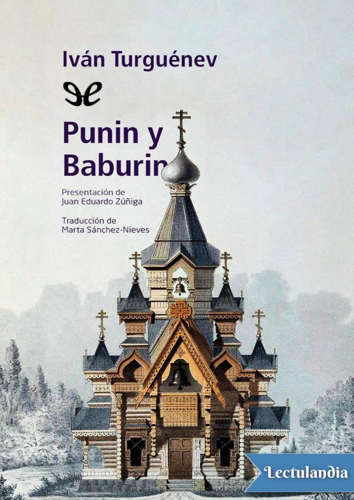 Punin y Baburin de Ivan Sergueevich Turguenev, portada del libro
