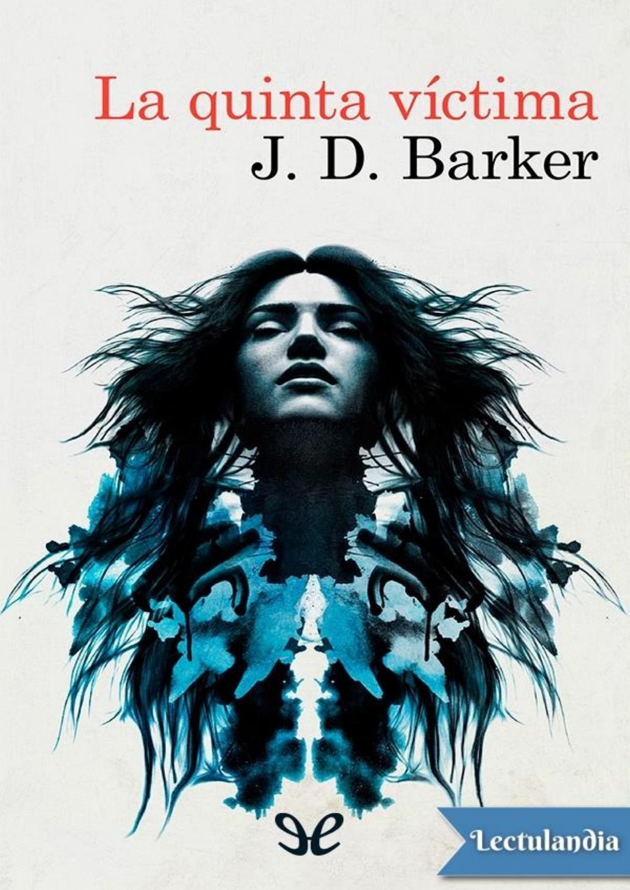La quinta víctima de J. D. Barker, portada del libro