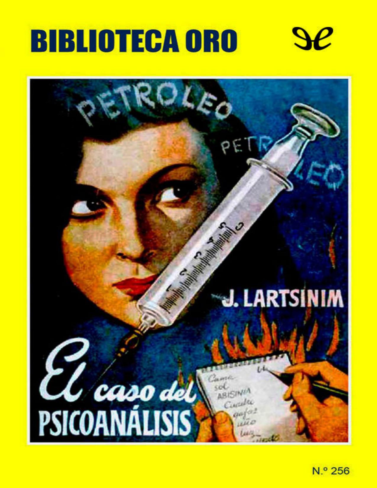 El caso del psicoanálisis de J. Lartsinim, portada del libro