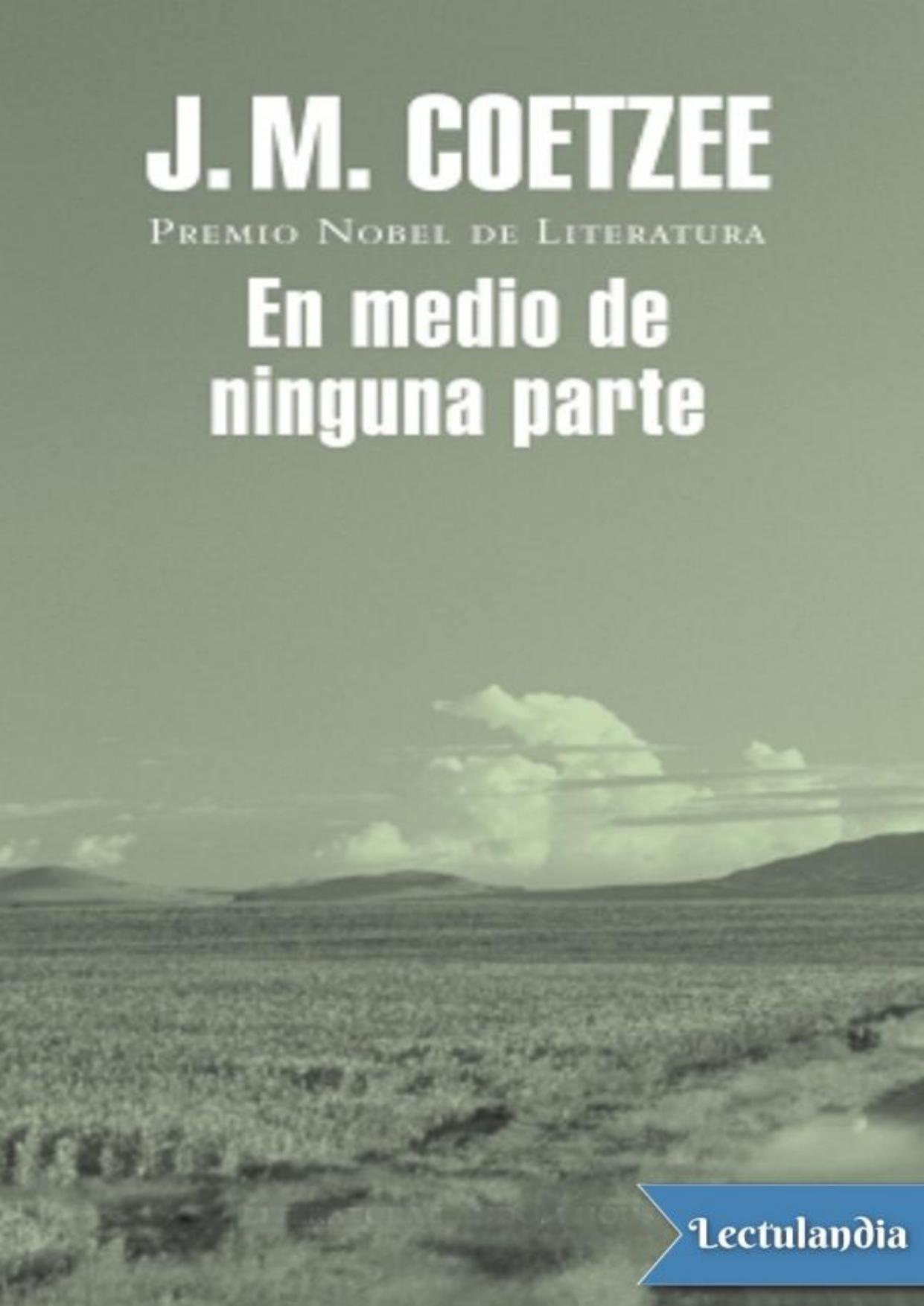 En medio de ninguna parte de J. M. Coetzee, portada del libro