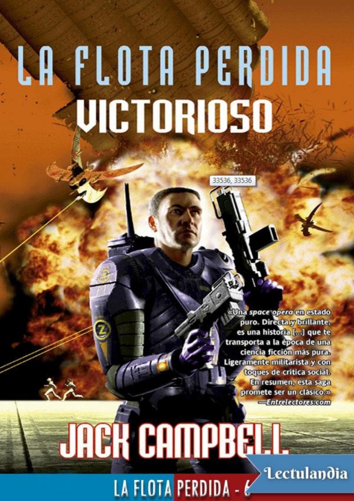 Victorioso de Jack Campbell, portada del libro