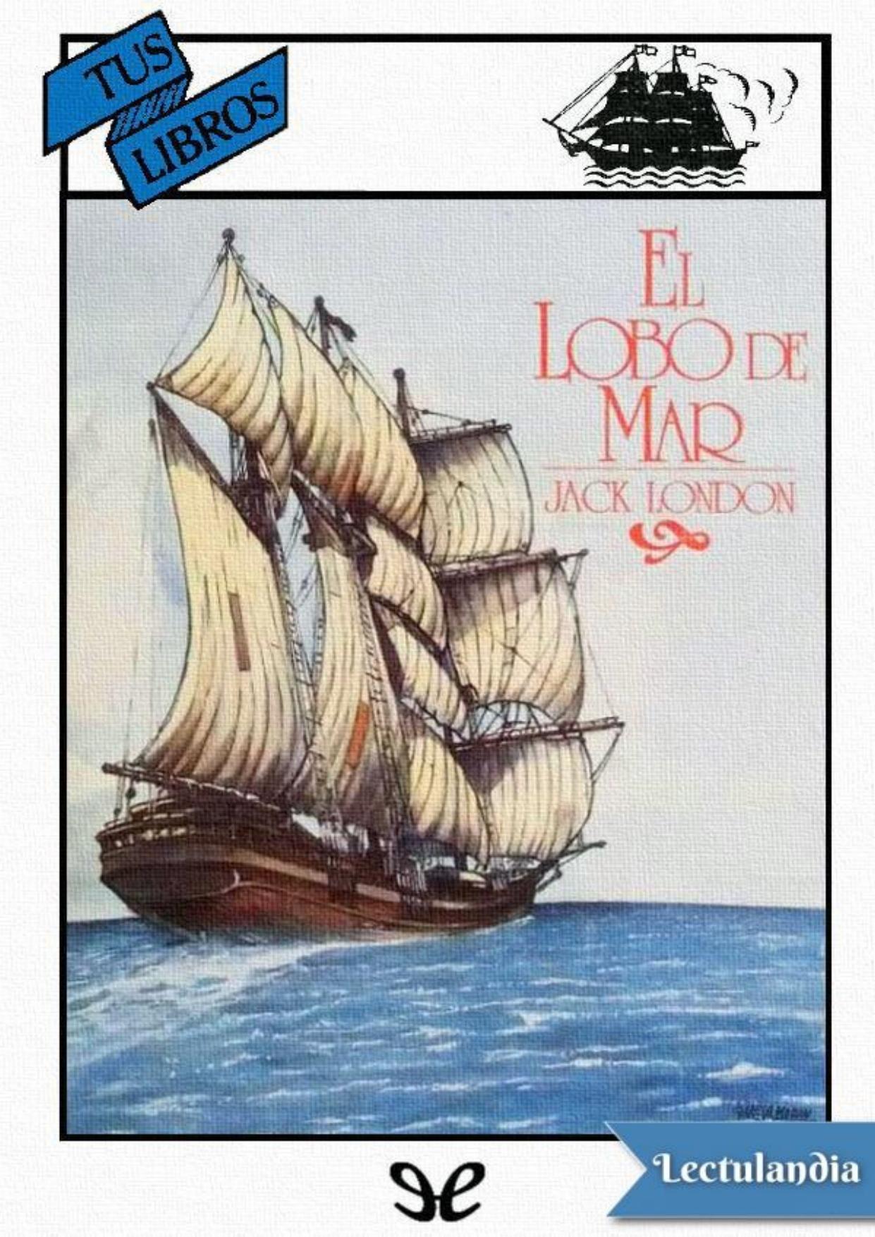 El lobo de mar de Jack London, portada del libro