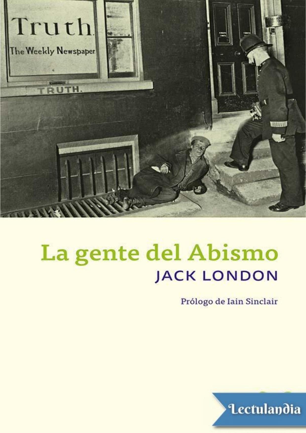 La gente del abismo de Jack London, portada del libro