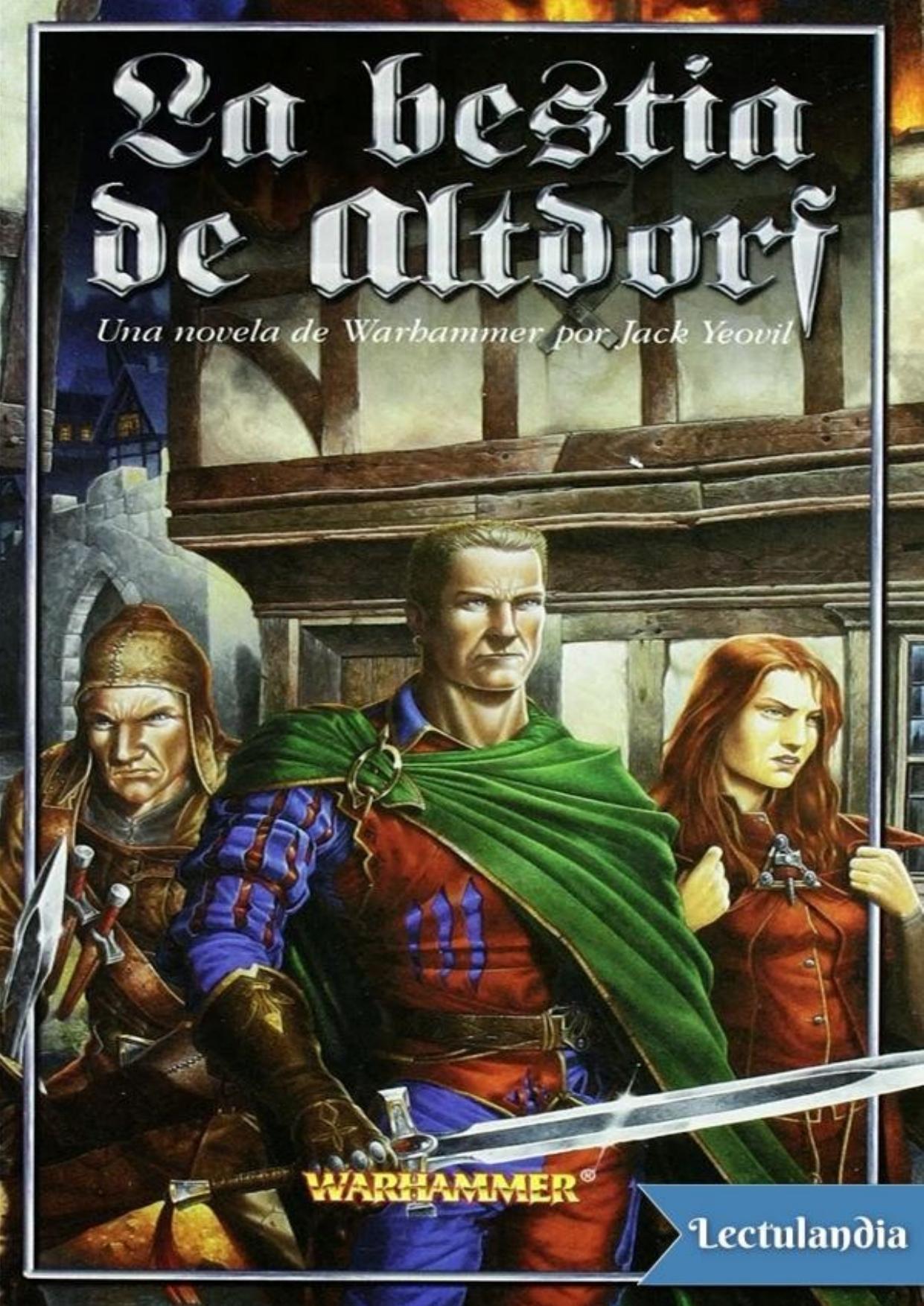 La bestia de Altdorf de Jack Yeovil, portada del libro