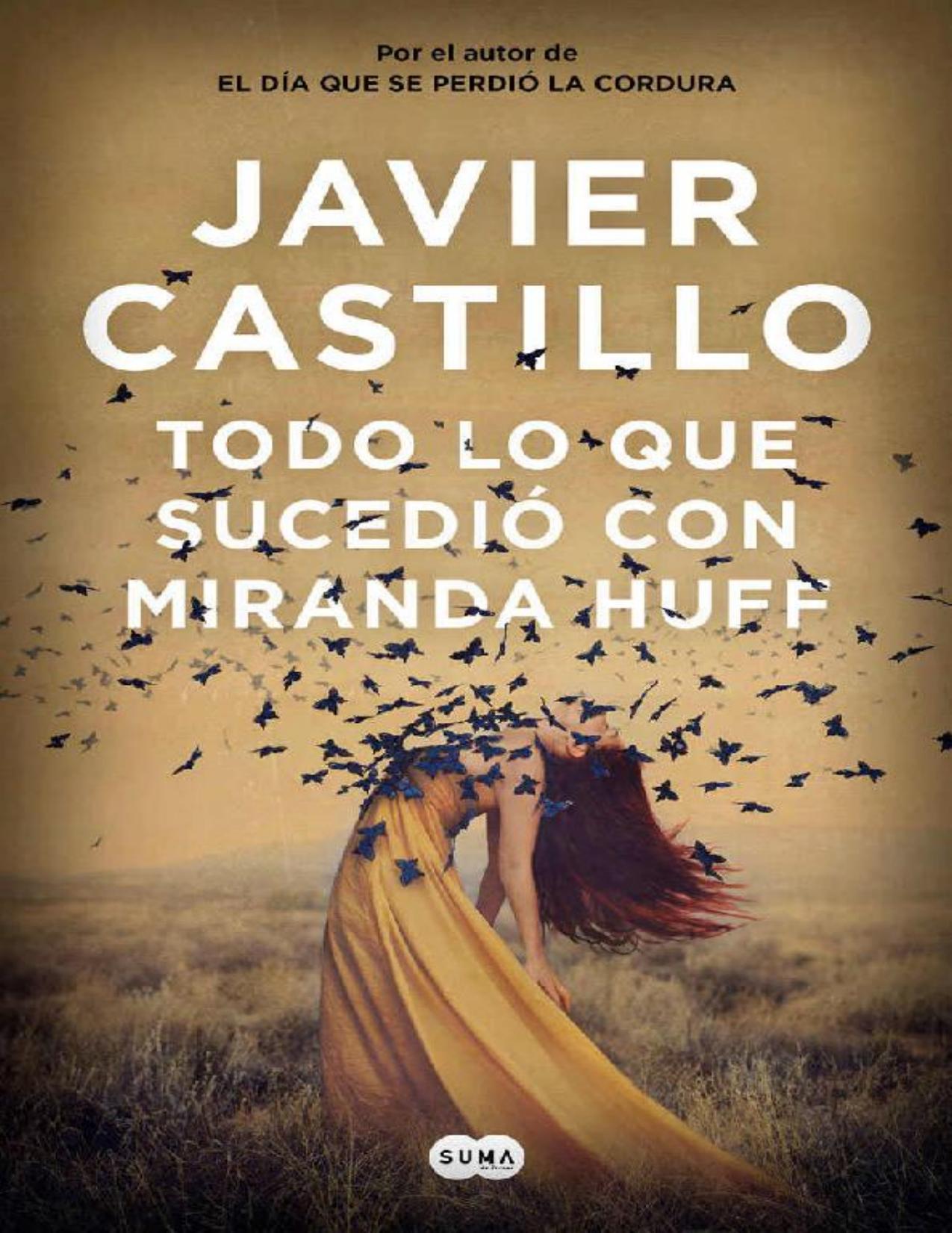 Todo lo que sucedio con Miranda Huf de Javier Castillo, portada del libro
