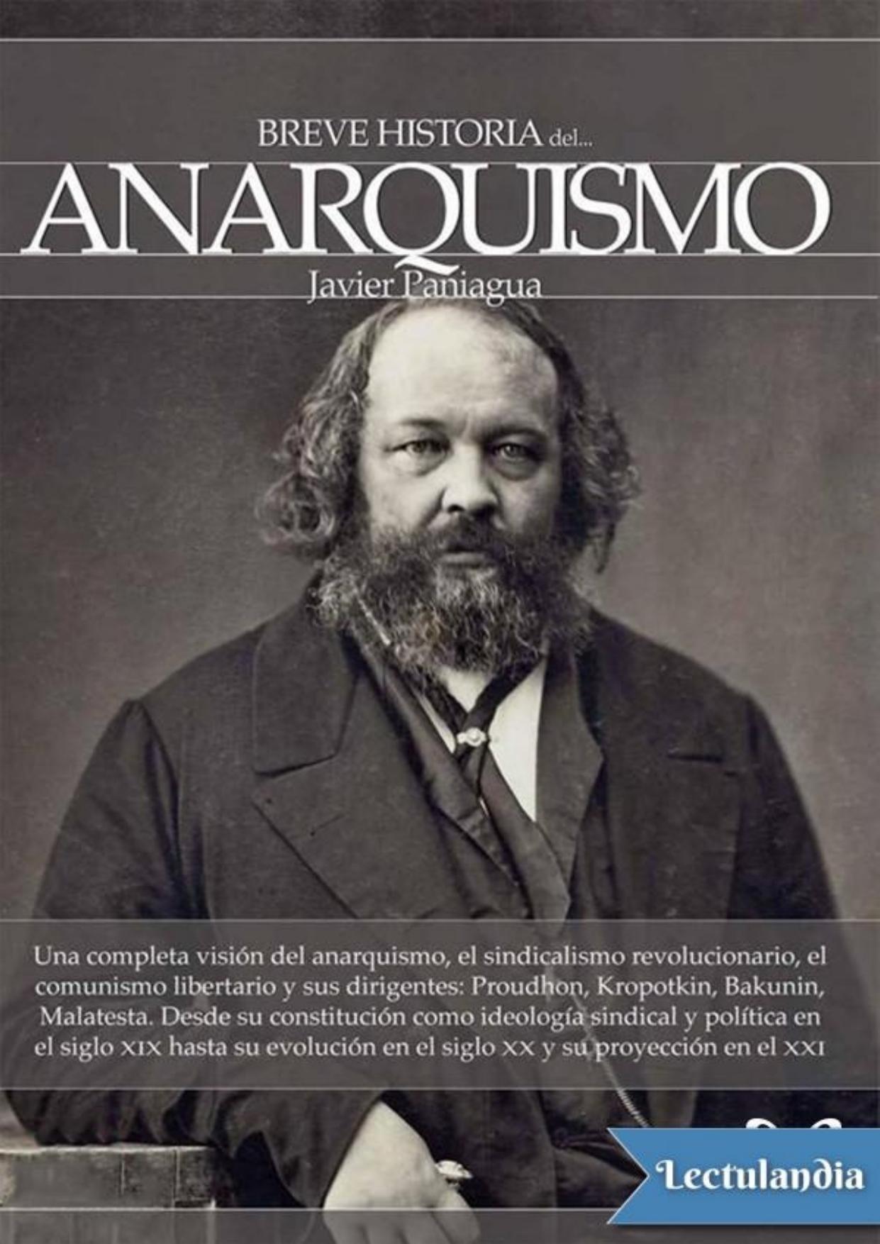 Breve historia del anarquismo de Javier Paniagua Fuentes, portada del libro