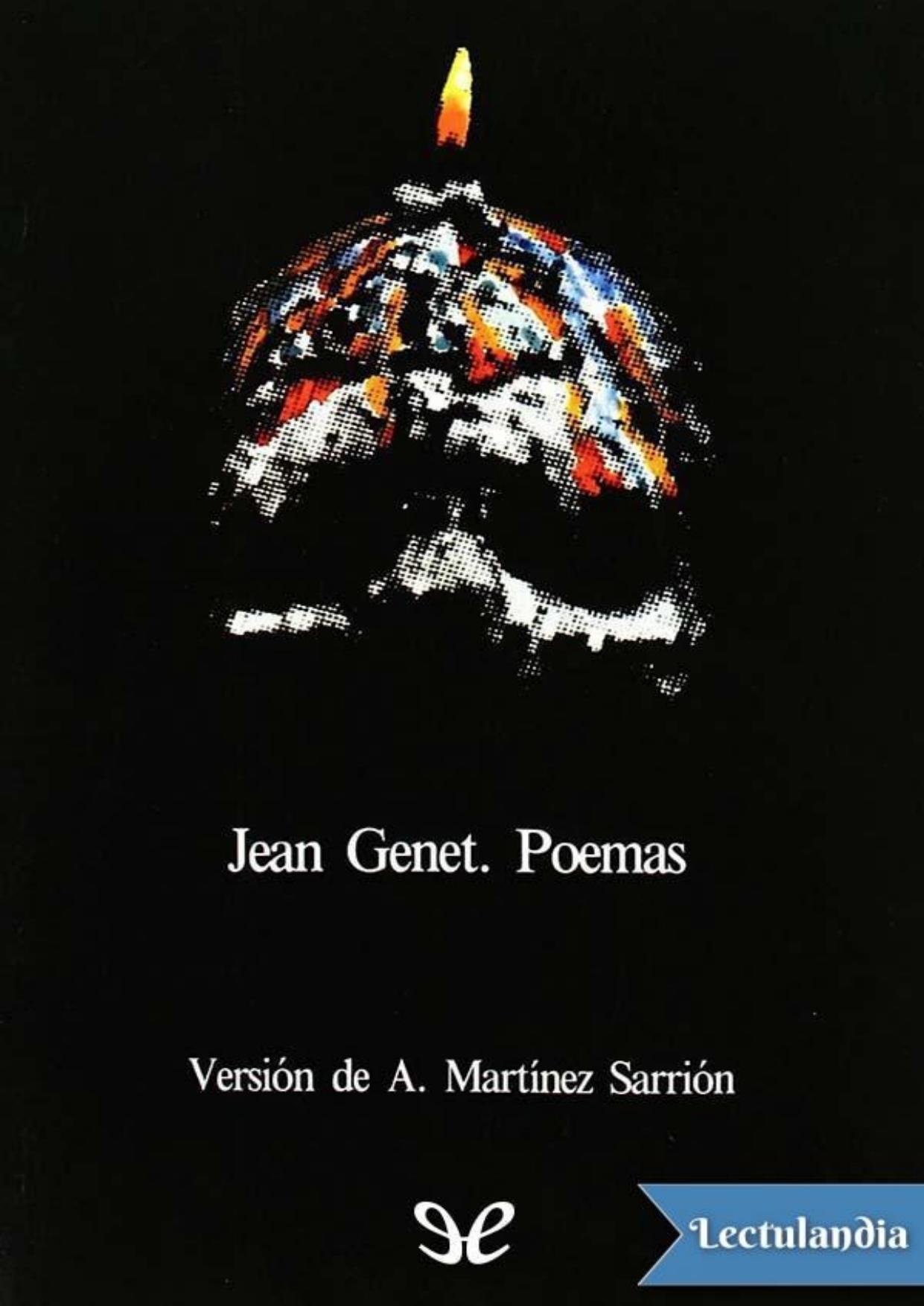 Poemas de Jean Genet, portada del libro
