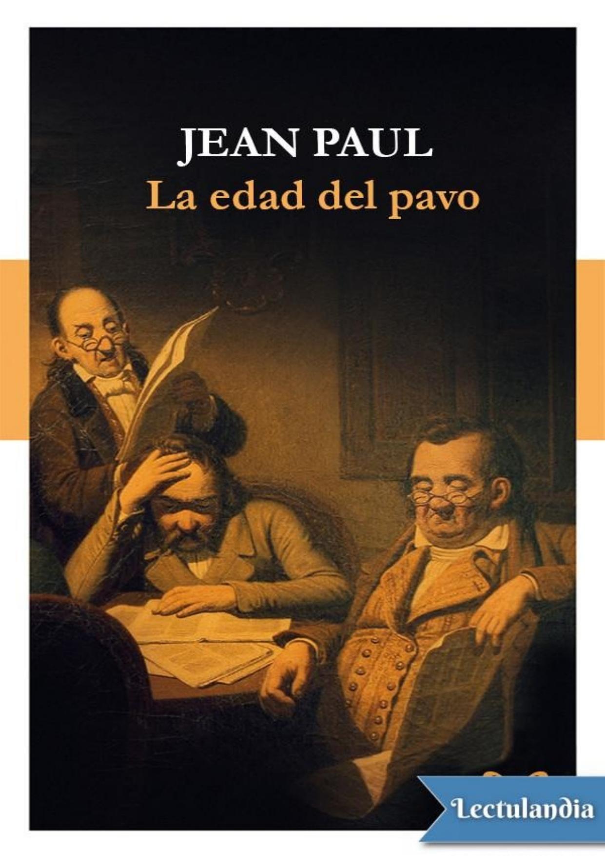 La edad del pavo de Jean Paul, portada del libro