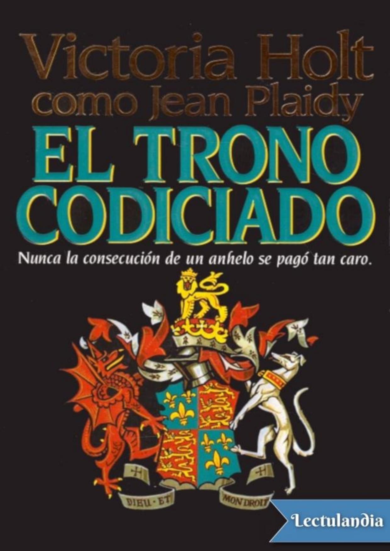El trono codiciado de Jean Plaidy, portada del libro