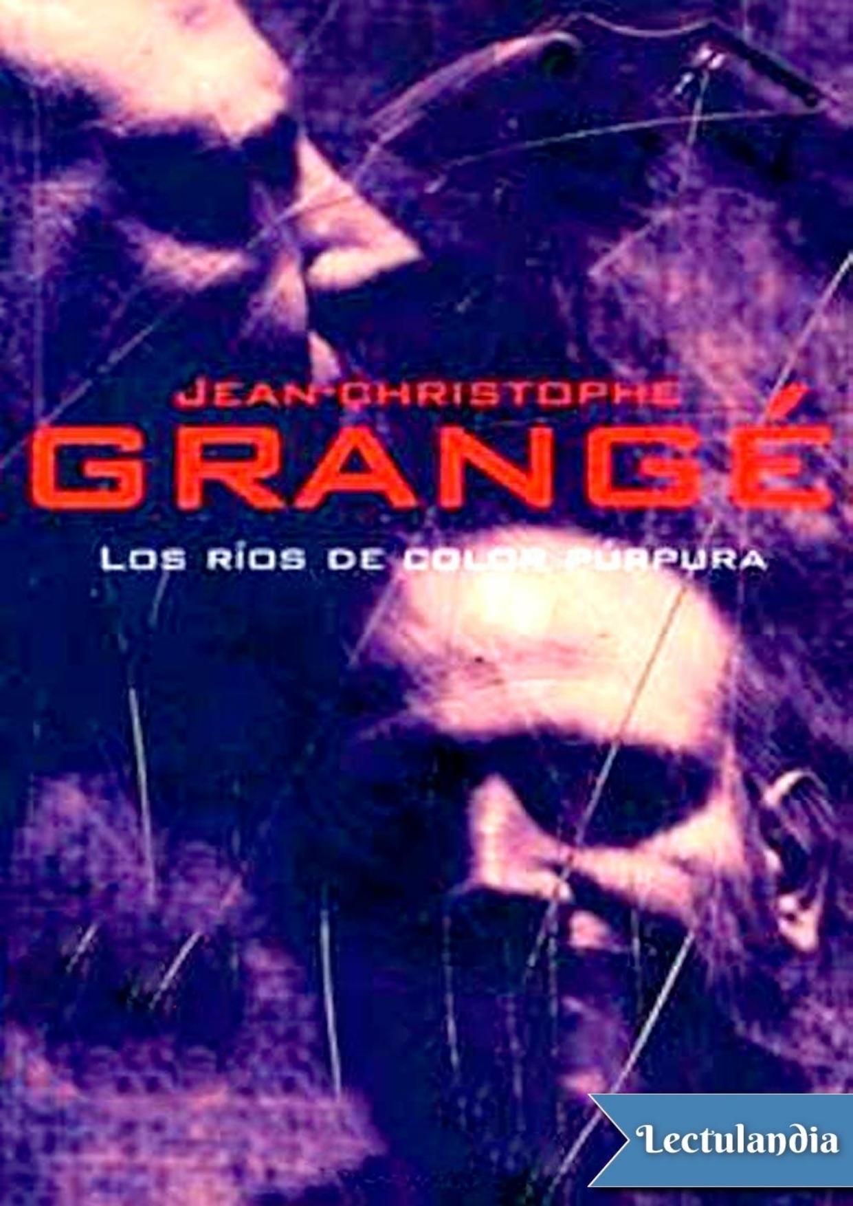 Los ríos de color púrpura de Jean-Christophe Grangé, portada del libro