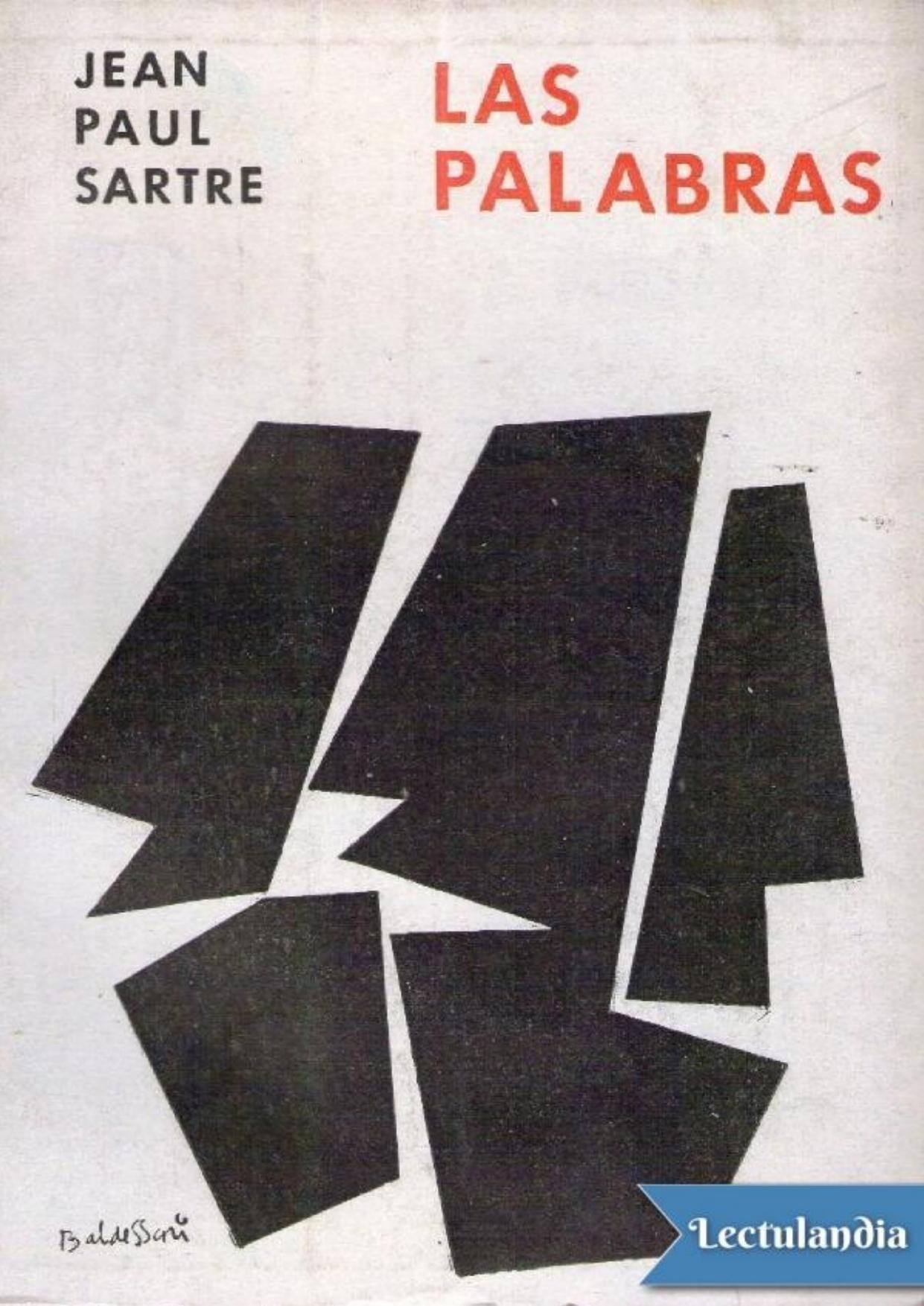 Las Palabras de Jean-Paul Sartre, portada del libro