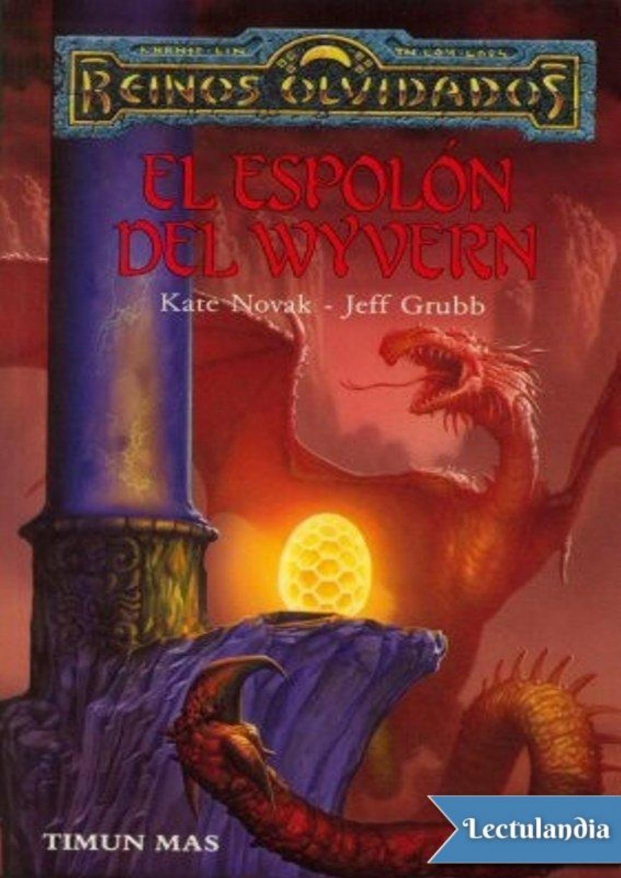 El espolón del wyvern de Jeff Grubb, portada del libro