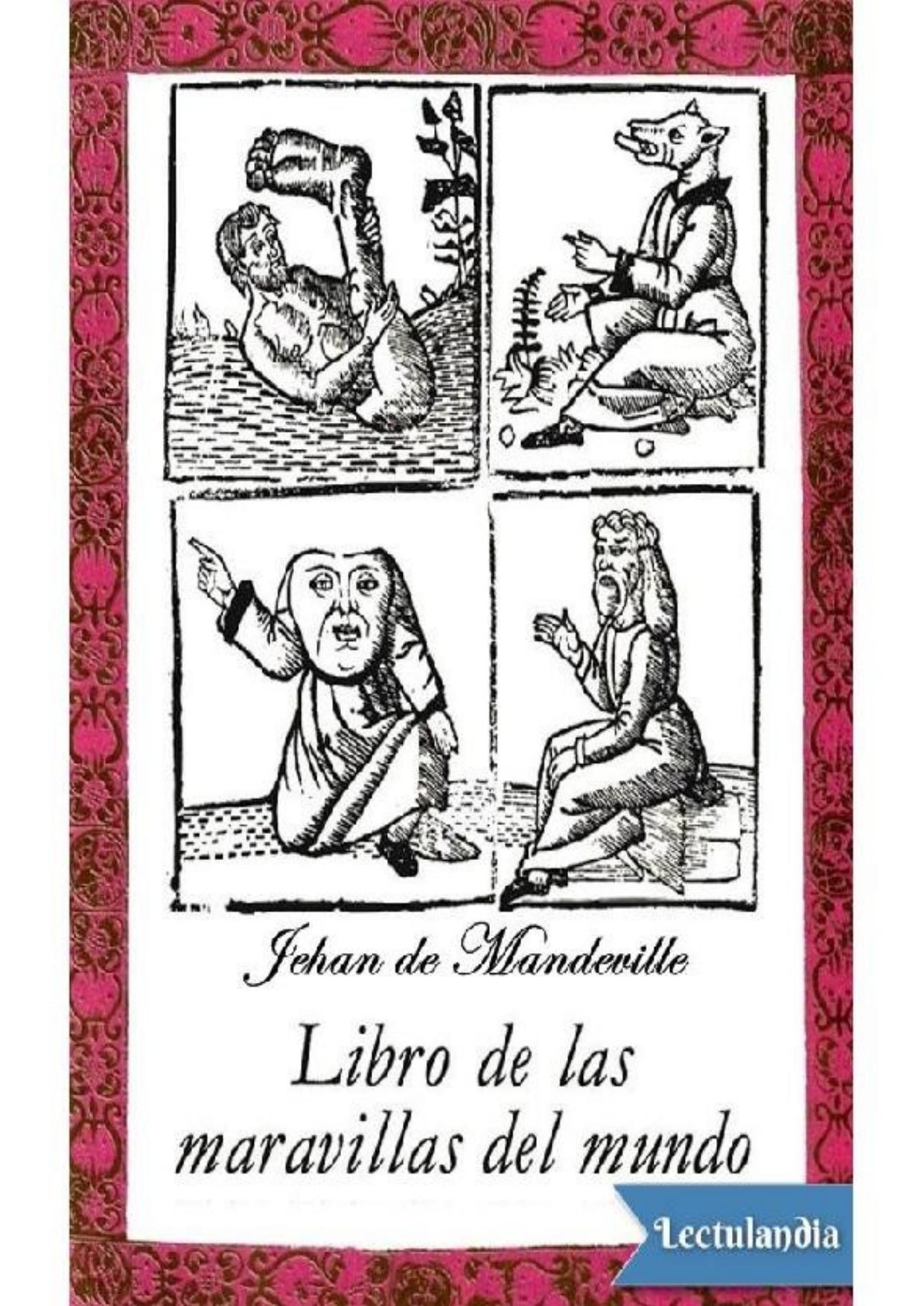 Libro de las maravillas del mundo de Jehan de Mandeville, portada del libro