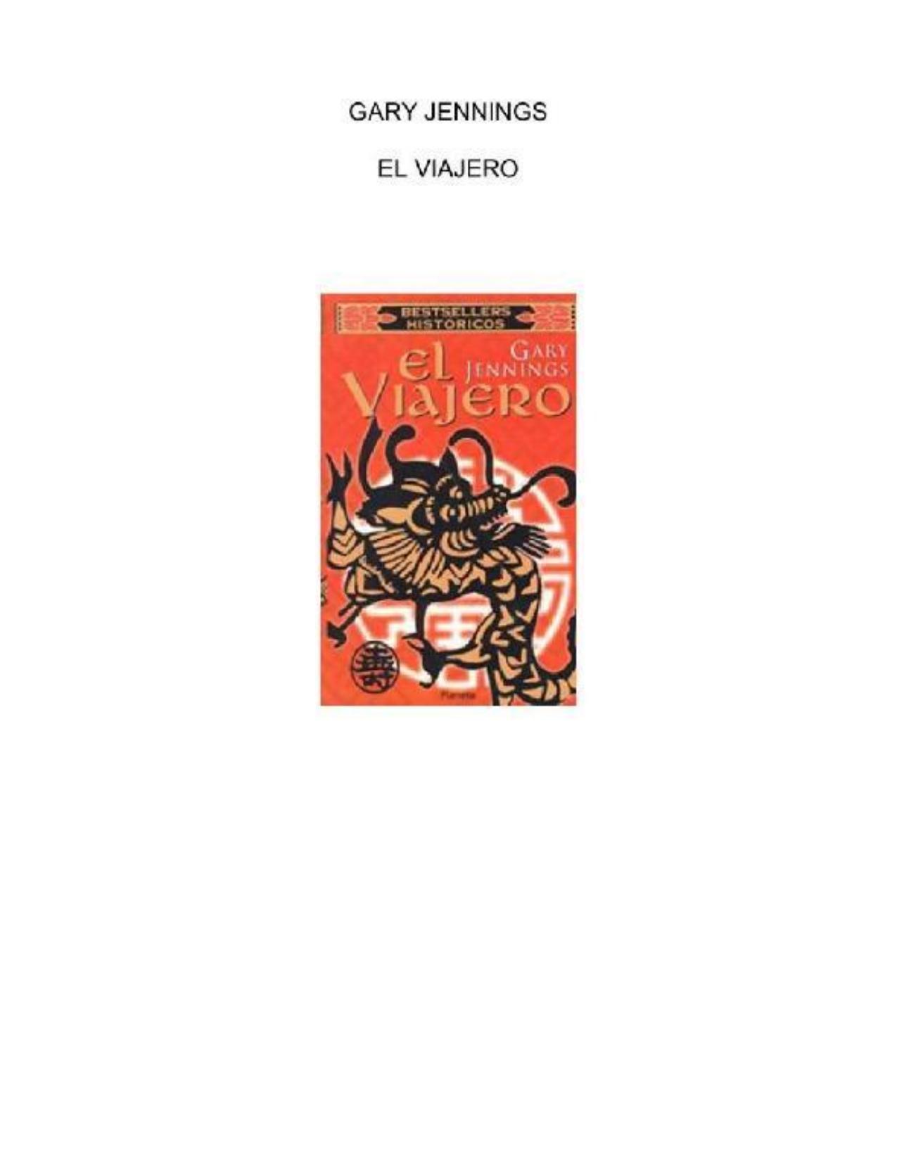El viajero de Gary Jennings, portada del libro