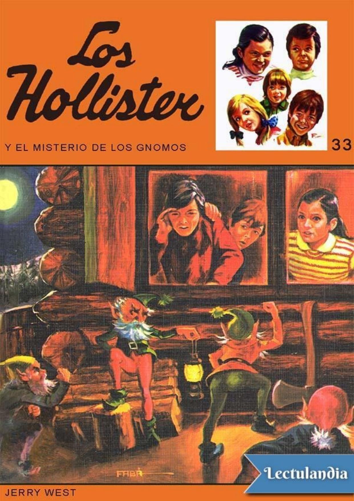 Los Hollister y el misterio de los gnomos de Jerry West, portada del libro