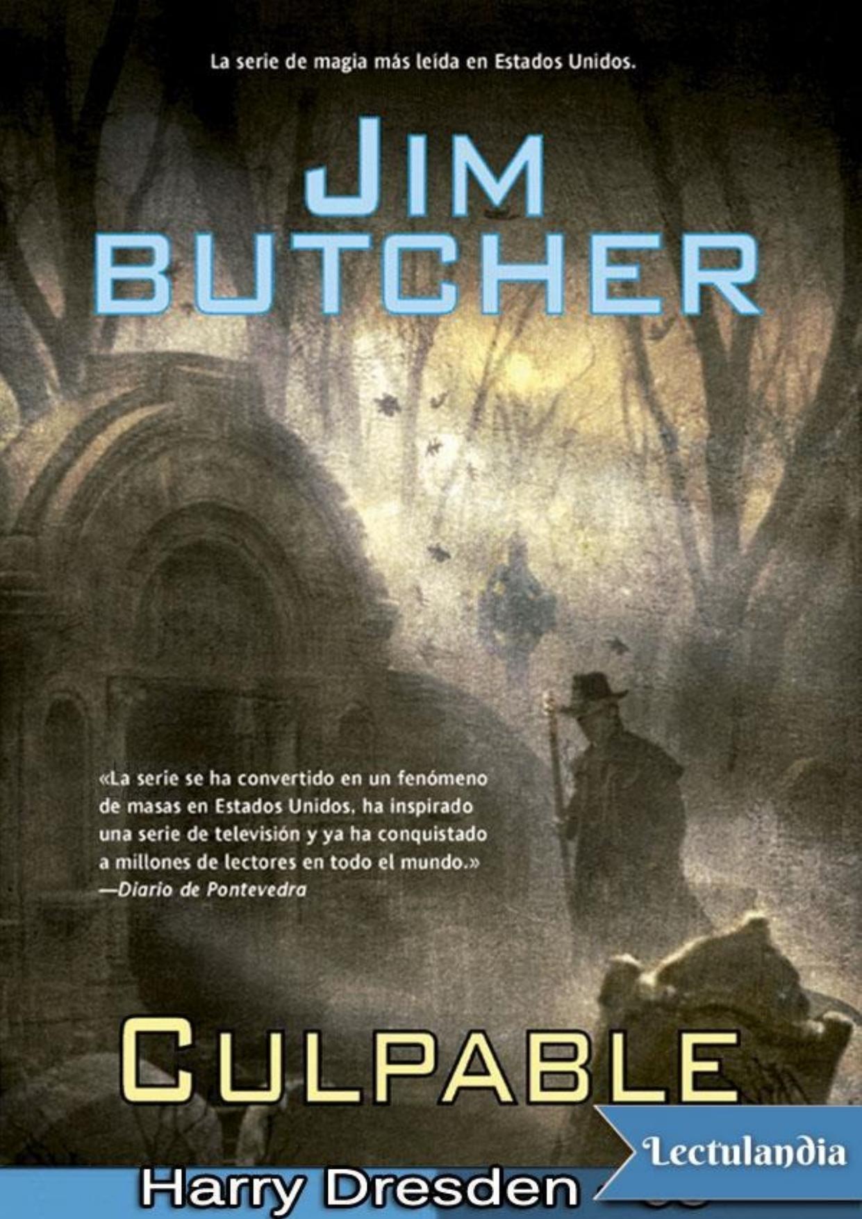 Culpable de Jim Butcher, portada del libro
