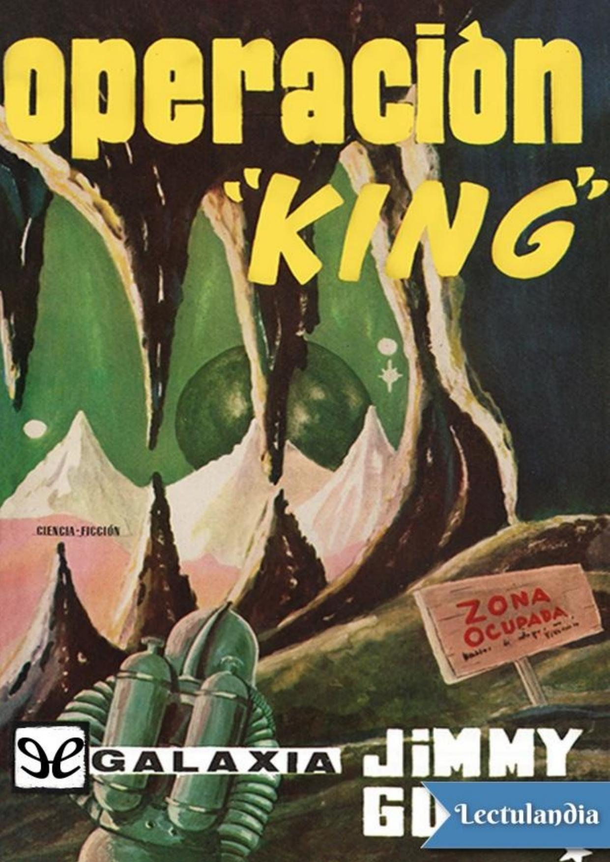 Operación «king» de Jimmy Guieu, portada del libro