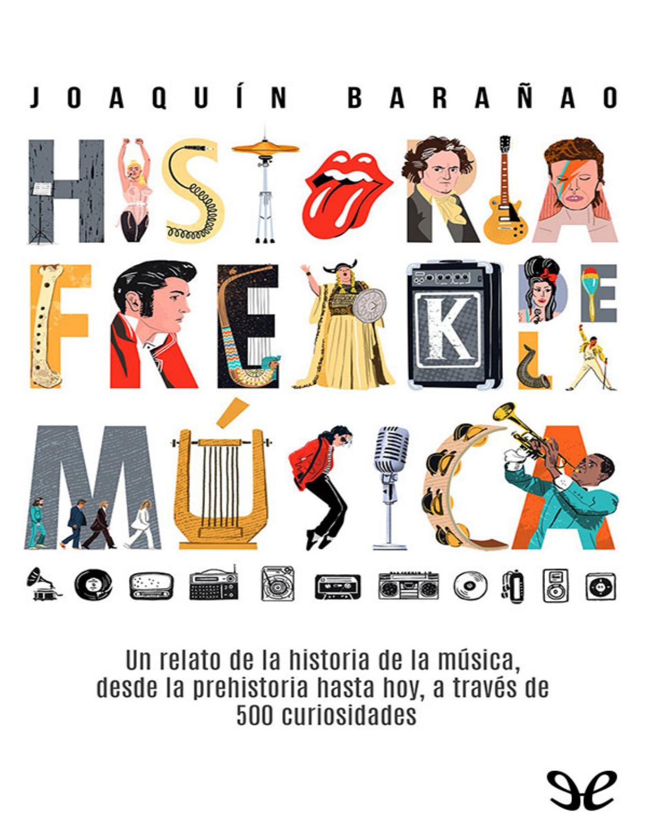 Historia freak de la Musica de Joaquin Baranao, portada del libro