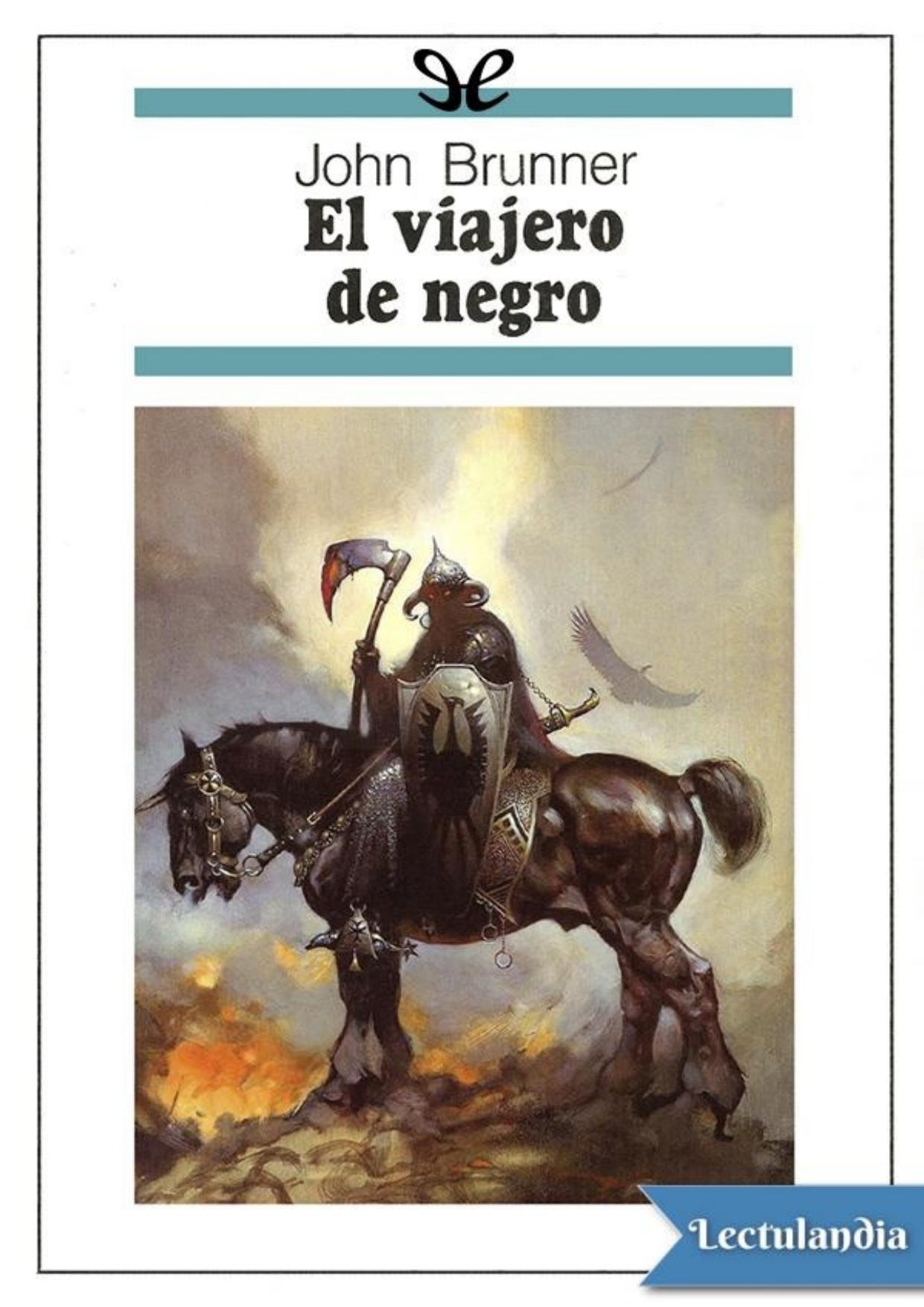El viajero de negro de John Brunner, portada del libro