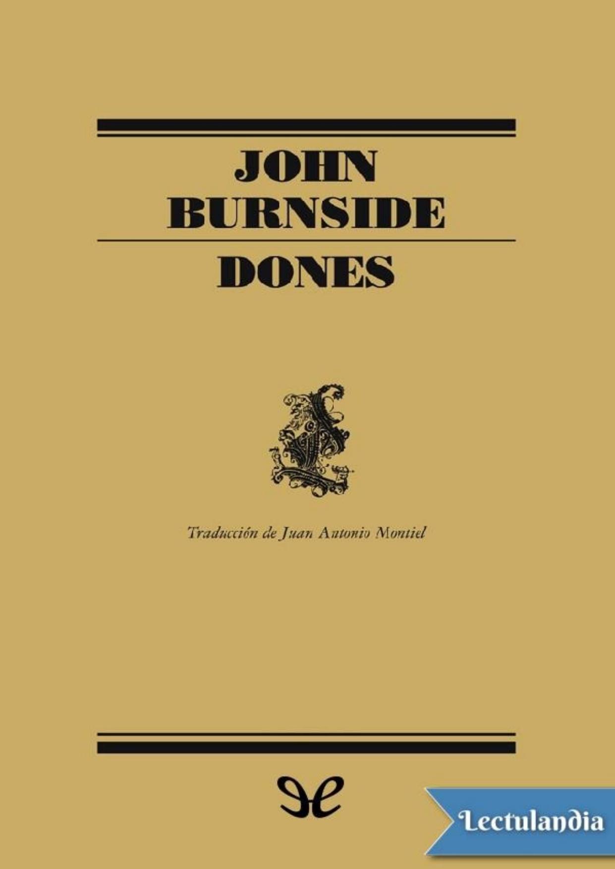 Dones de John Burnside, portada del libro
