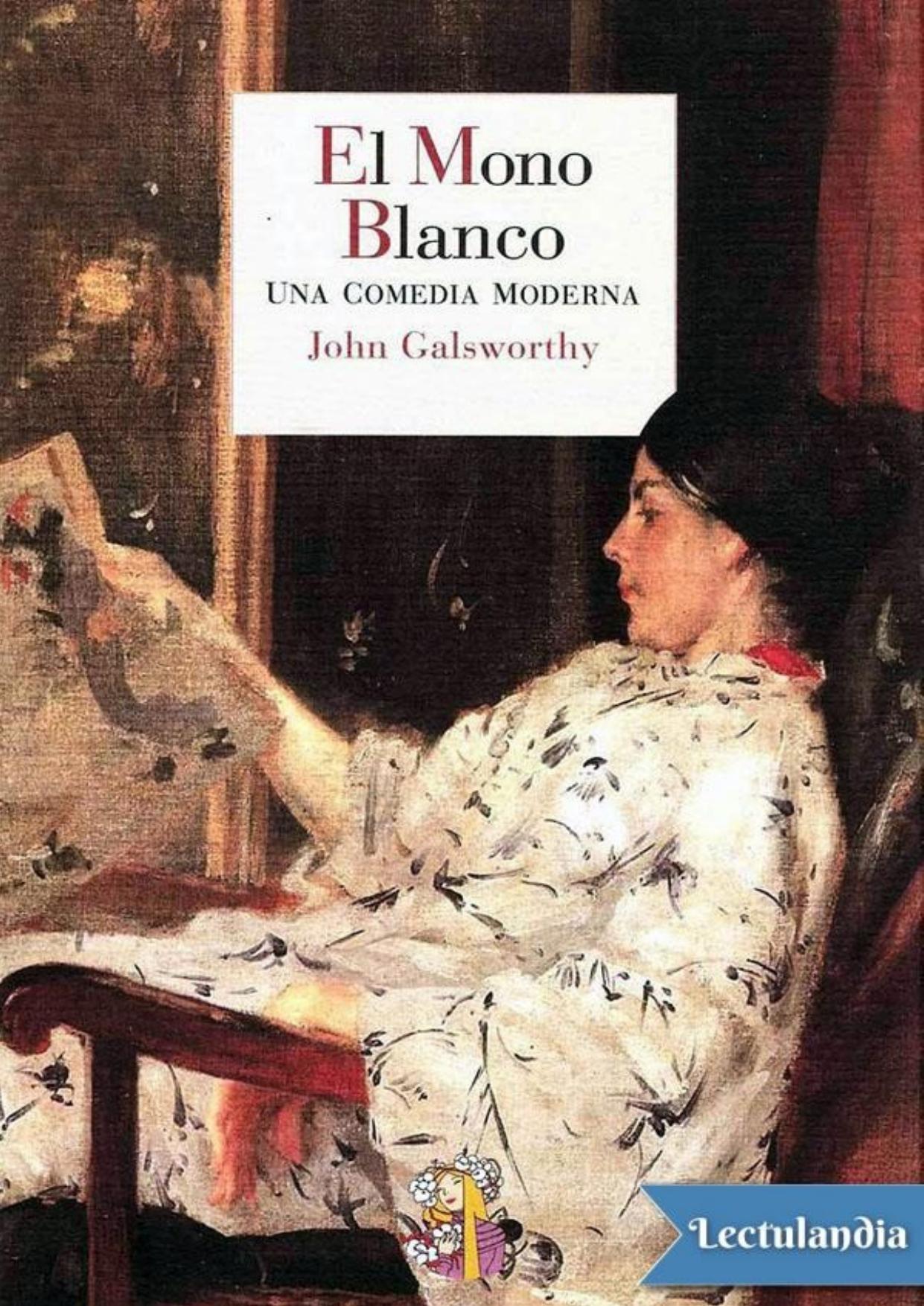 El mono blanco de John Galsworthy, portada del libro