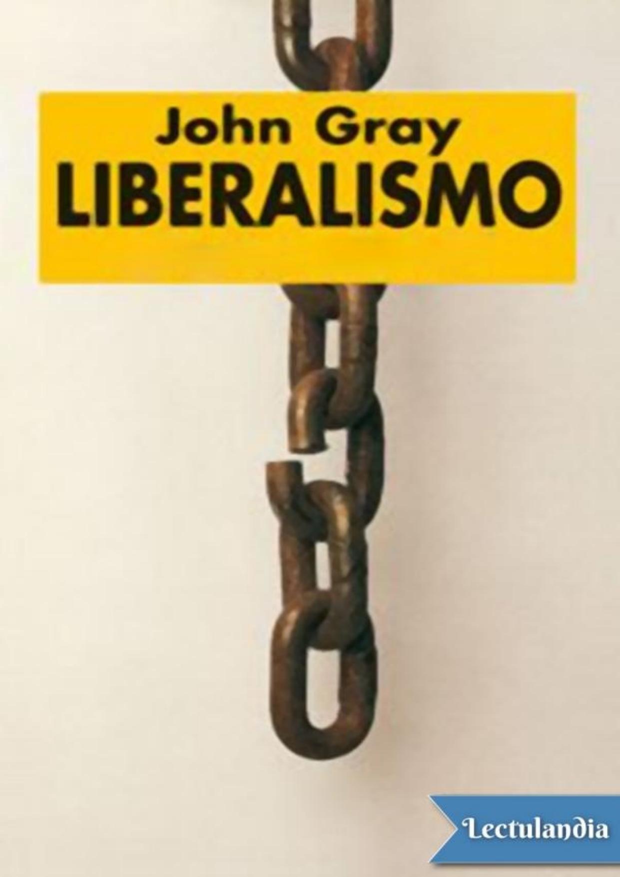 Liberalismo de John Gray, portada del libro