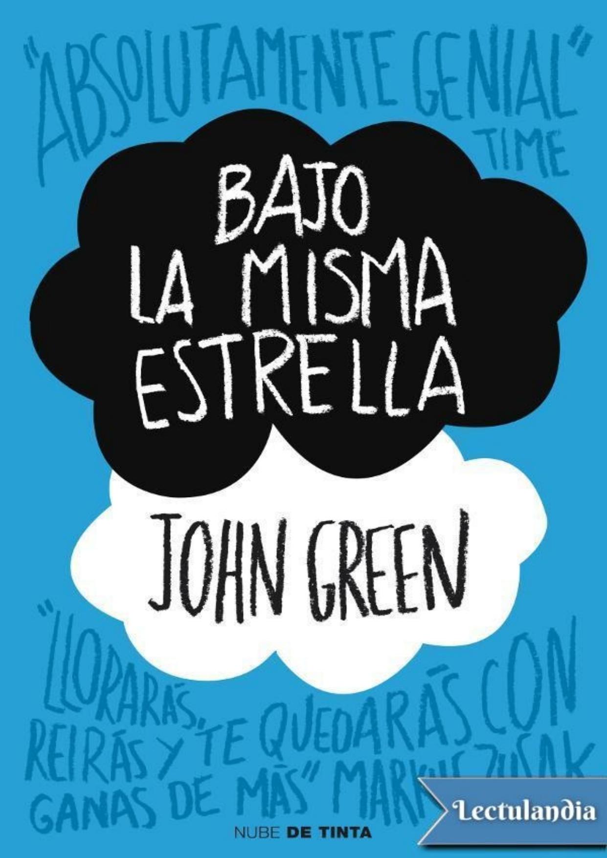 Bajo la misma estrella de John Green, portada del libro