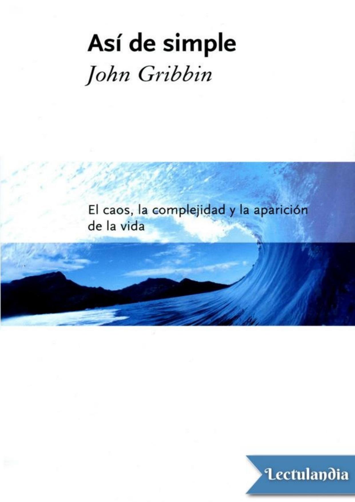 Así de simple de John Gribbin, portada del libro